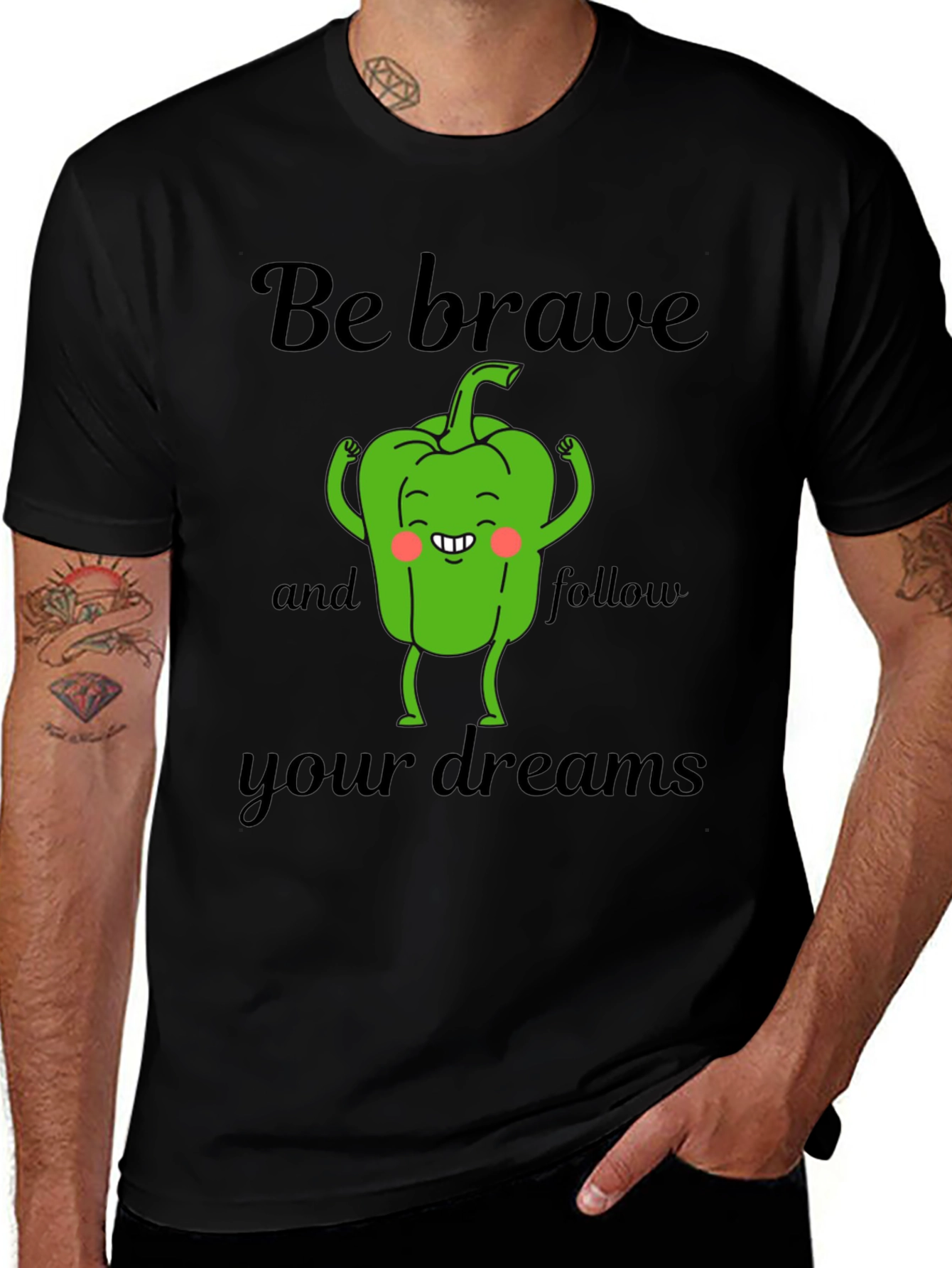 Variant 25 of Be Brave Pepper T-Shirt - Dream Chaser Tee