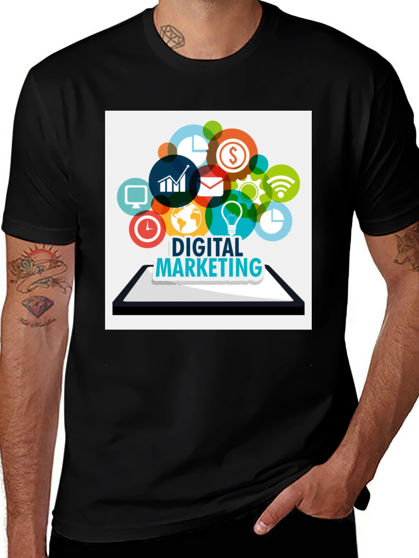 Variant 9 of Digital Marketing Graphic T-Shirt - Modern Design
