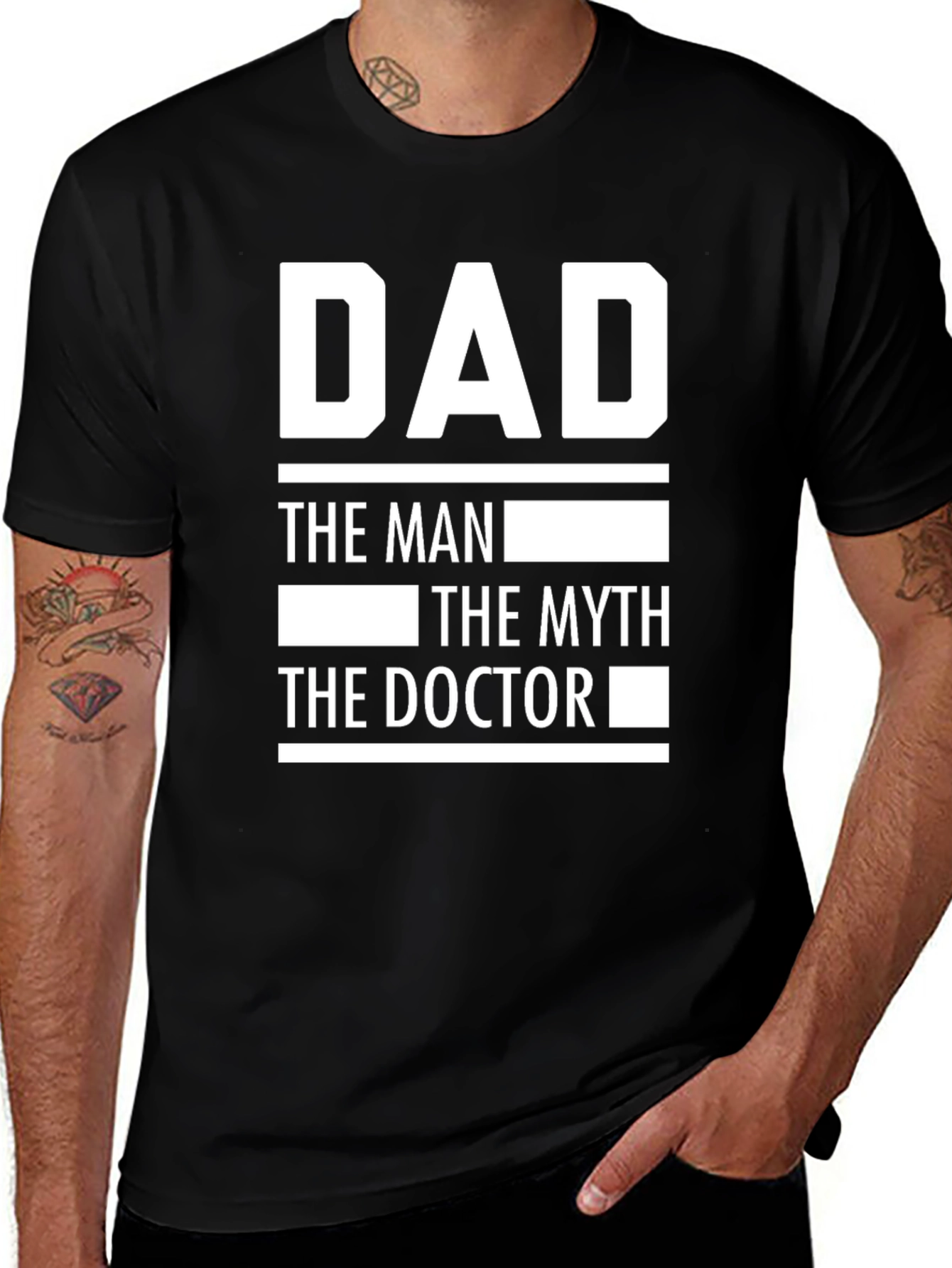 Variant 17 of Dad The Man Myth Doctor Novelty T-Shirt