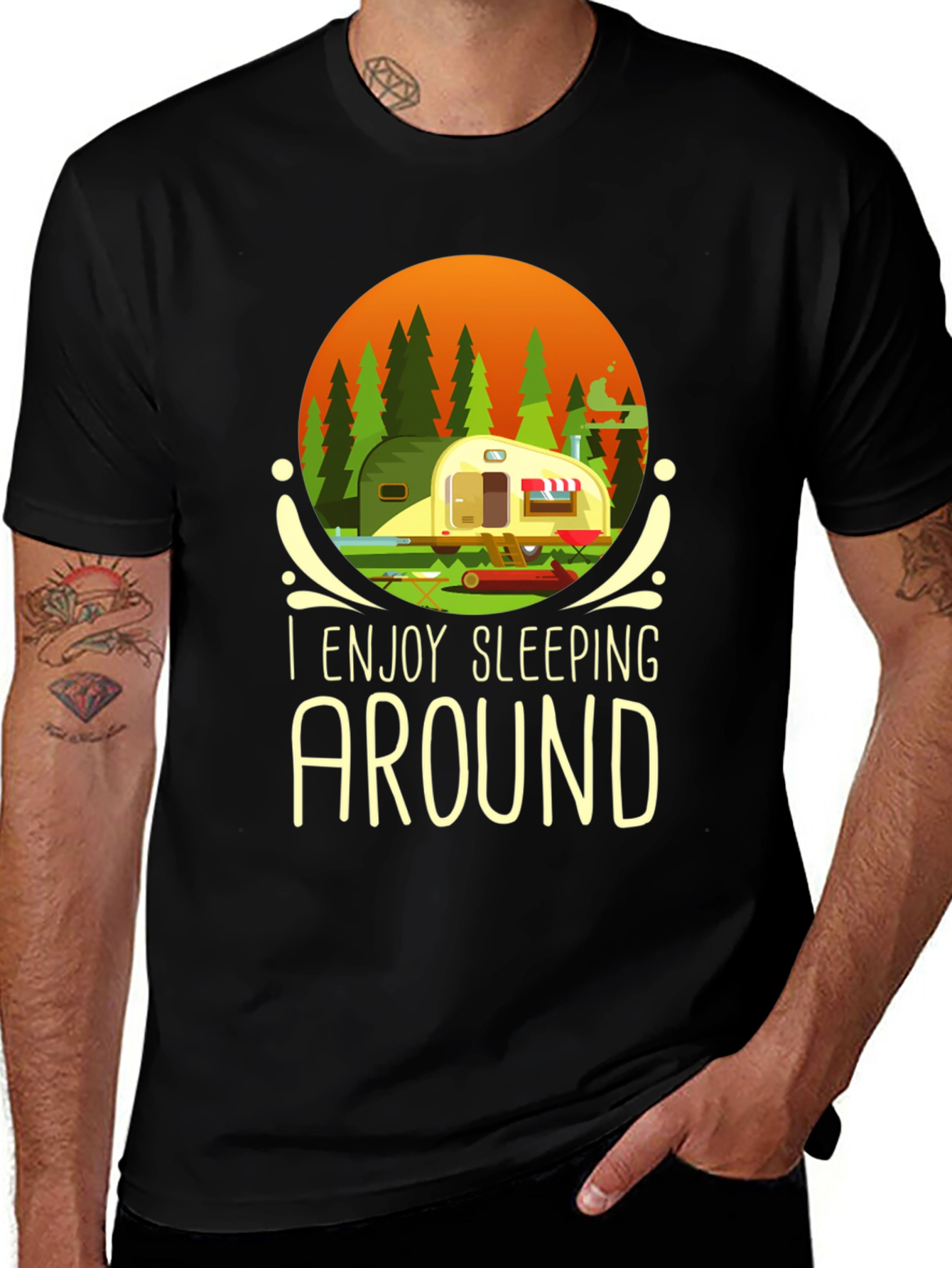 Variant 20 of I Enjoy Sleeping Around Camping T-Shirt
