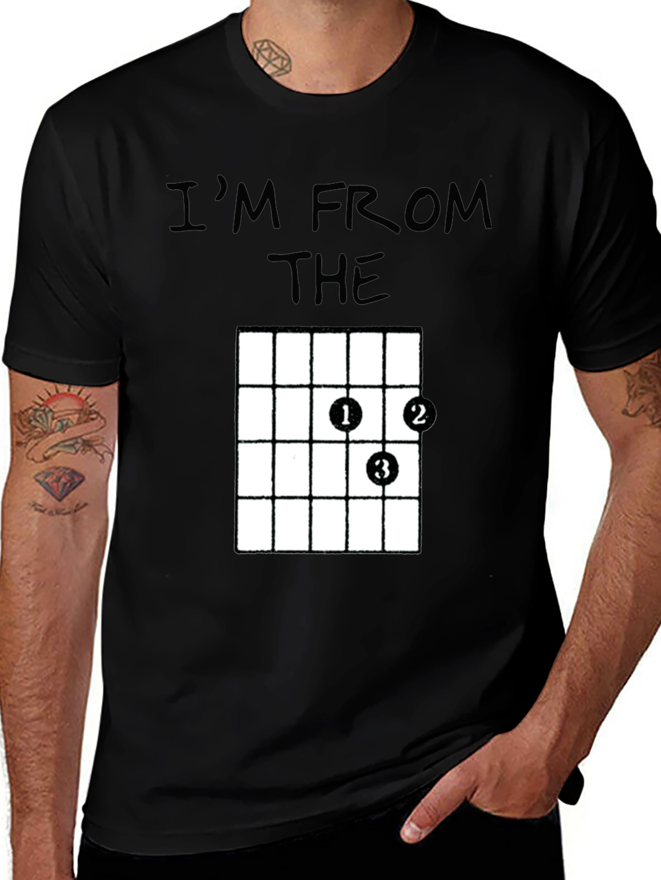 Variant 6 of Funny Guitar Chord T-Shirt