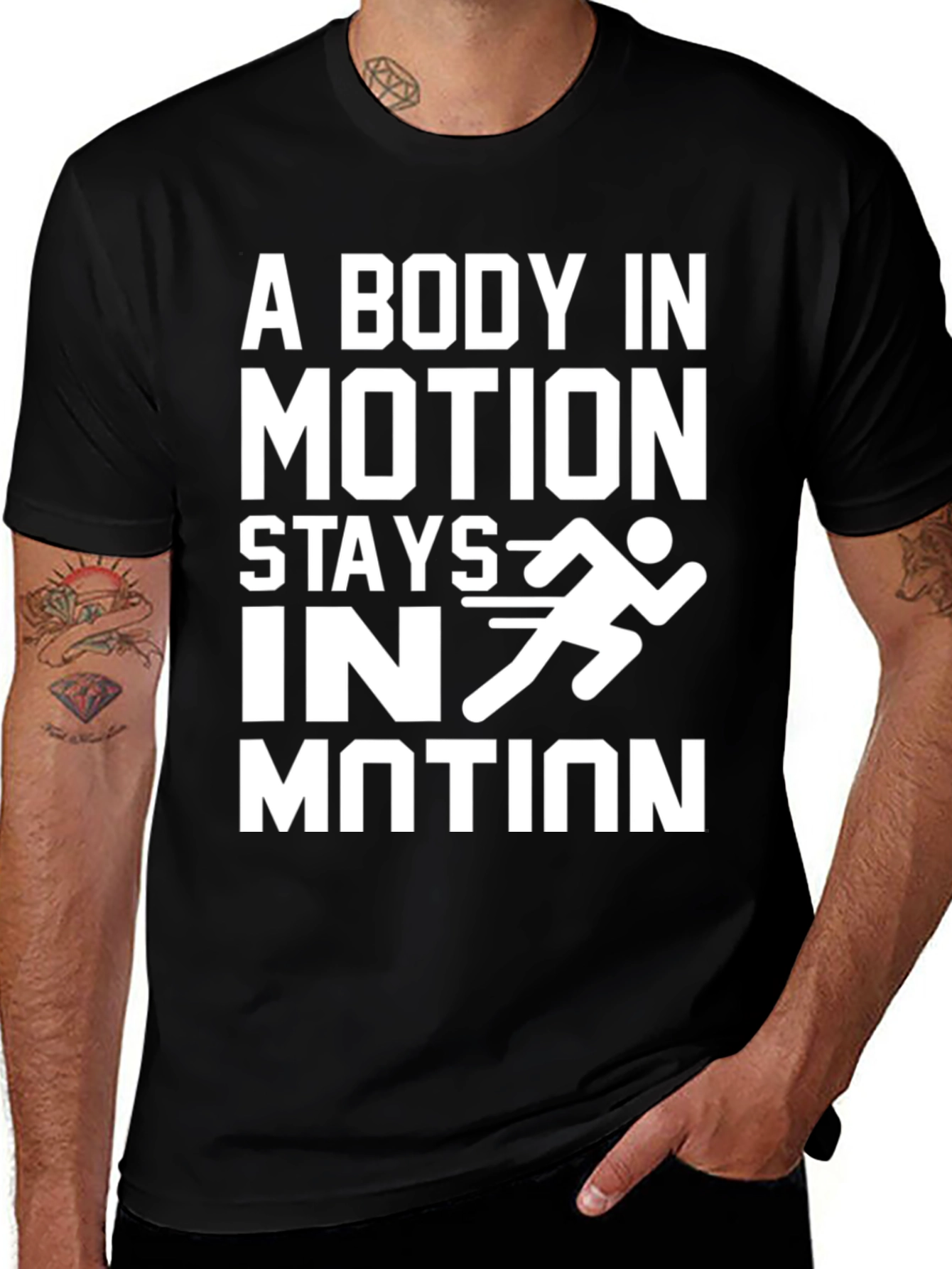 A Body In Motion T-Shirt - Motivational Workout Tee