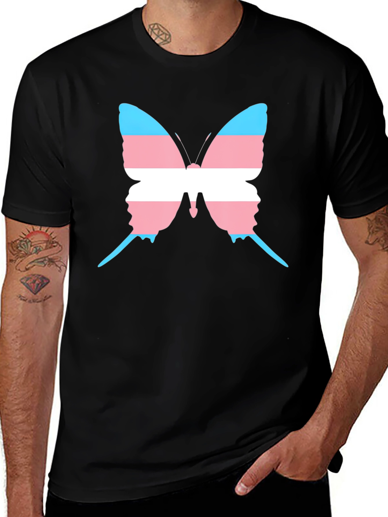 Variant 20 of Transgender Butterfly Pride T-Shirt