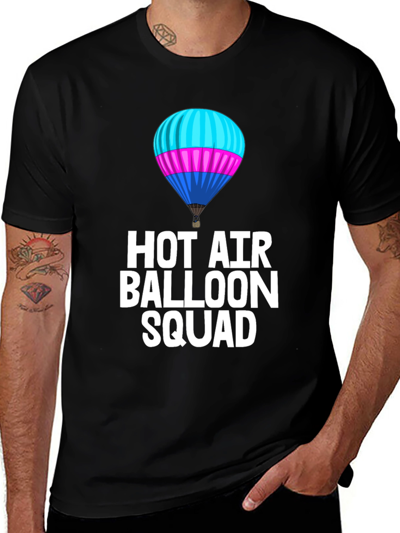 Variant 30 of Hot Air Balloon Squad Graphic Tee