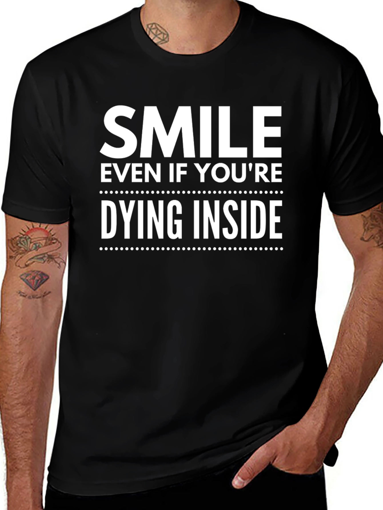 Variant 24 of Smile Even If You're Dying Inside T-Shirt
