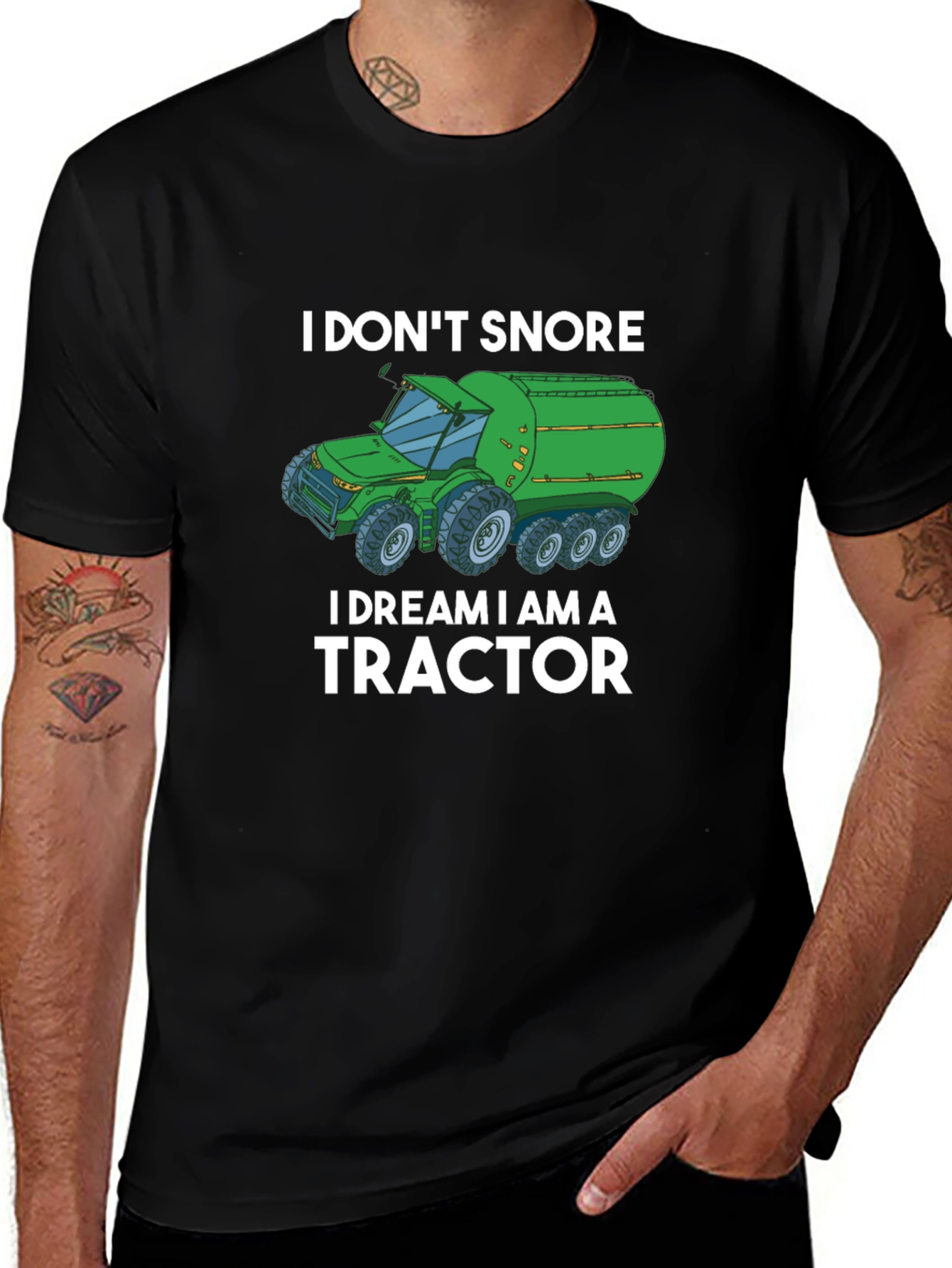 I Dream I Am A Tractor Graphic Tee