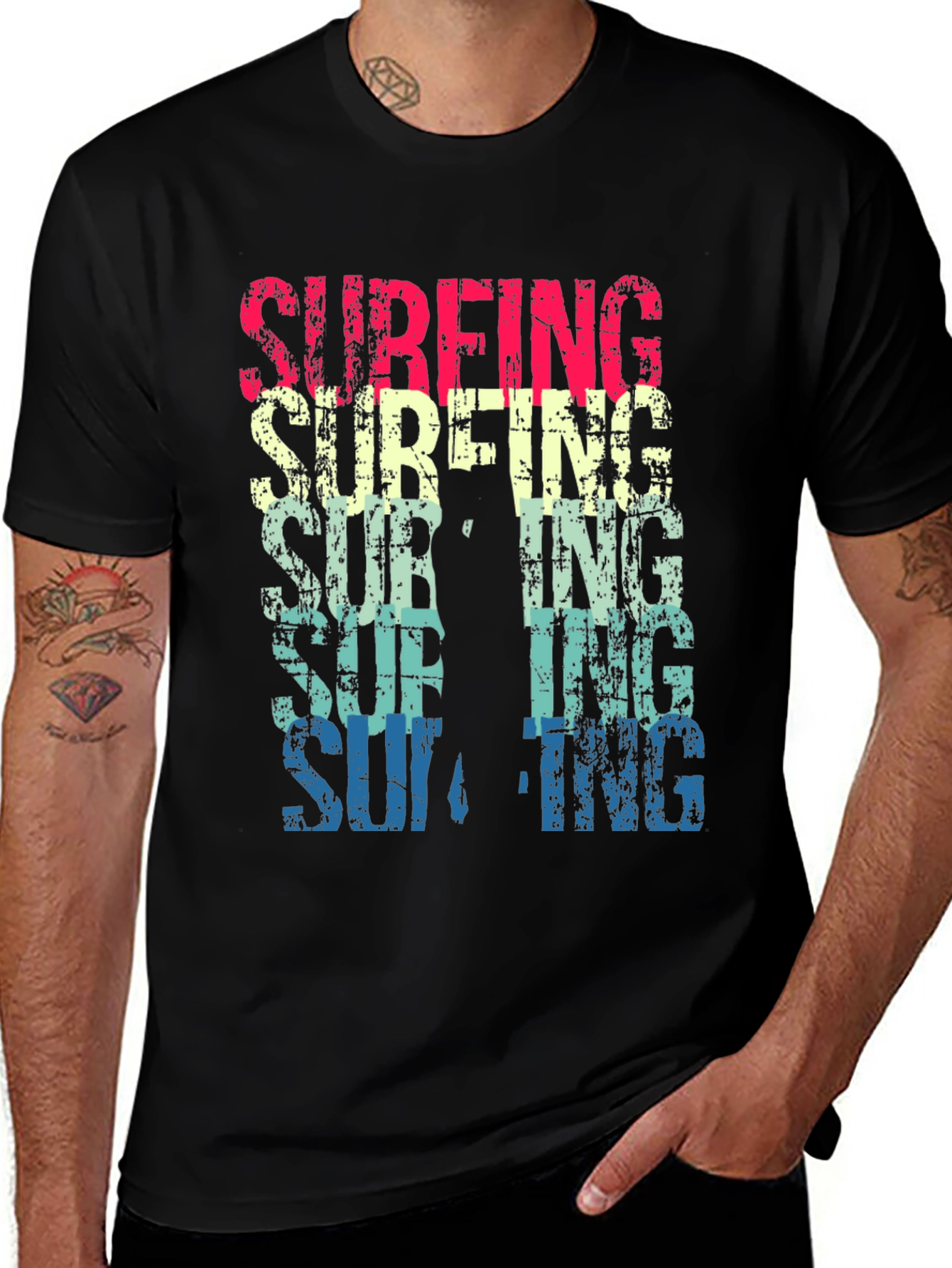 Variant 16 of Retro Surfing Graphic Tee - Vintage Style Summer T-Shirt