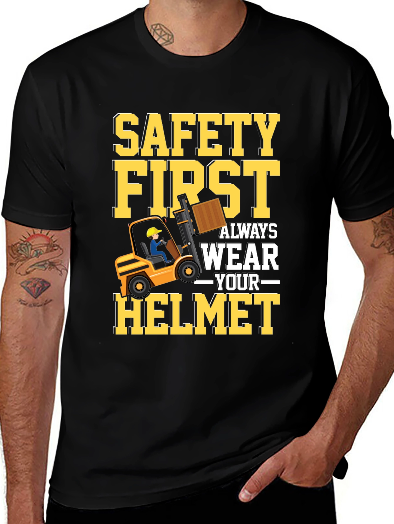 Variant 2 of Safety First Forklift T-Shirt