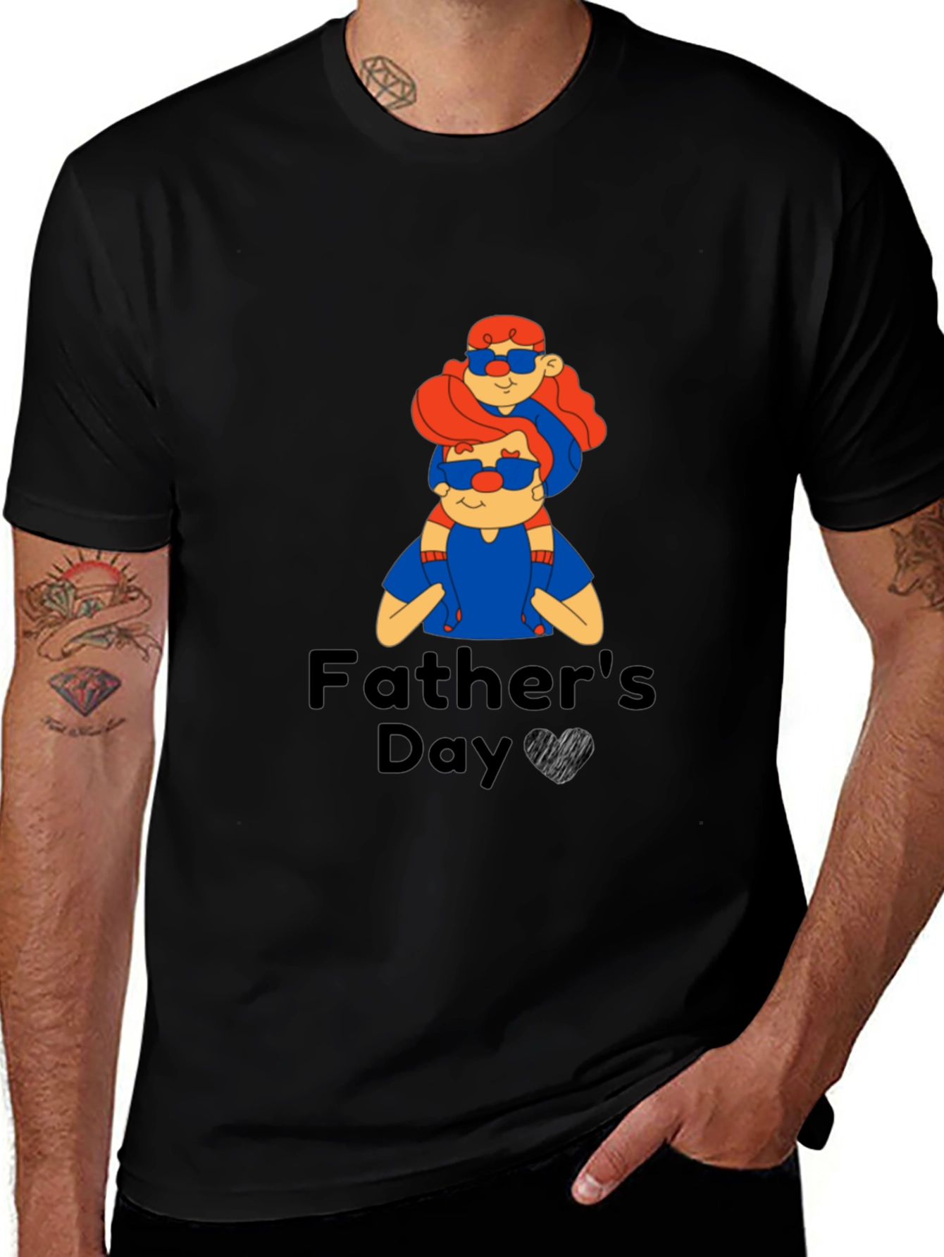 Variant 9 of Father's Day Graphic Tee - Cool Dad & Daughter Design