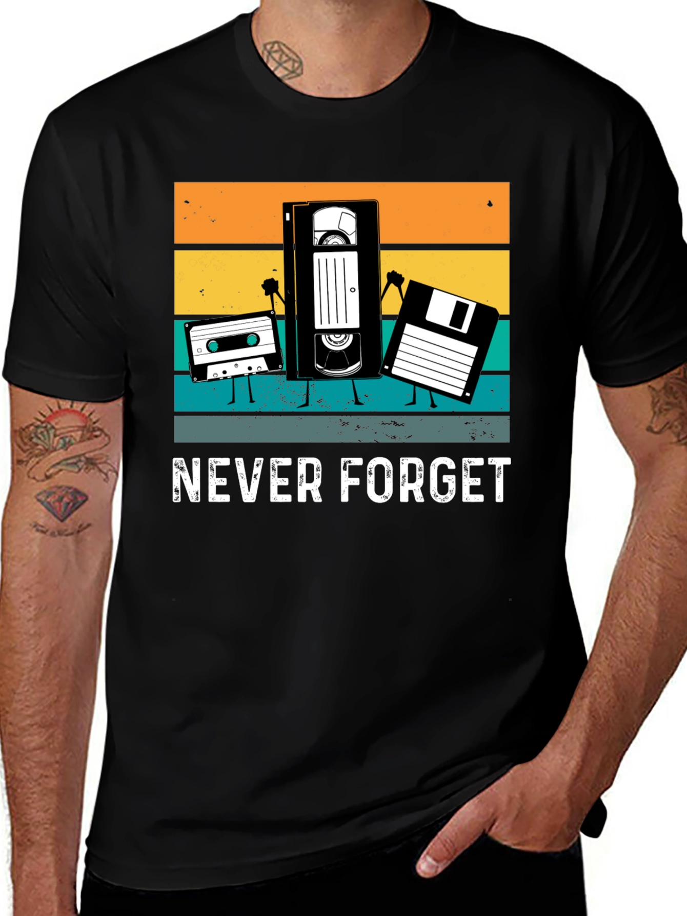Retro Tech Never Forget T-Shirt