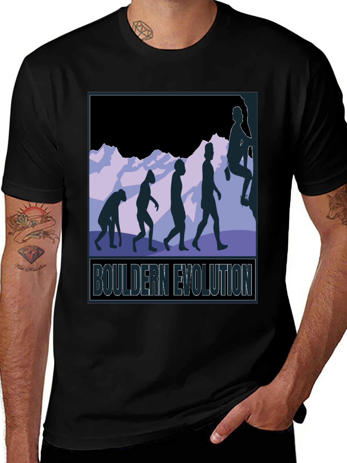 Bouldern Evolution Graphic Tee