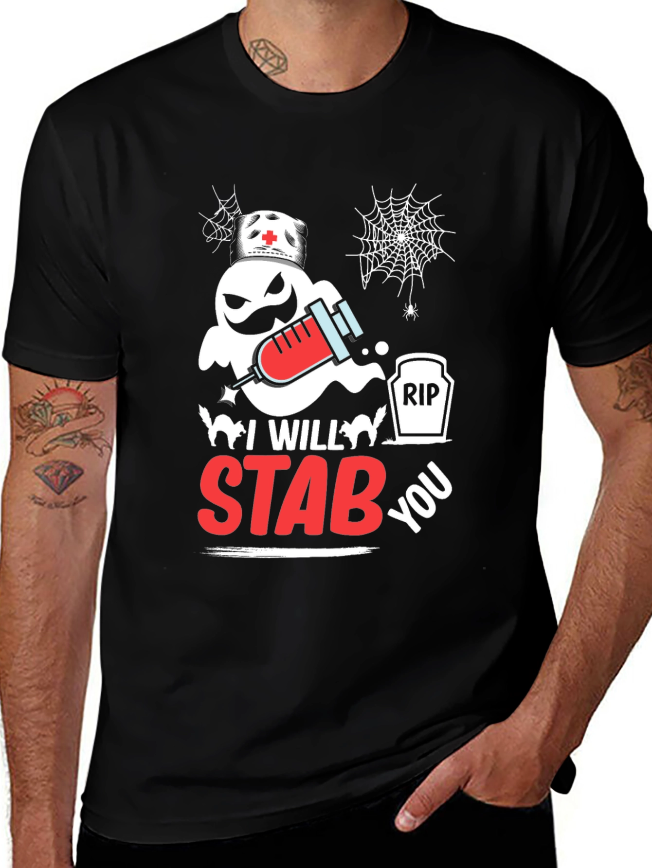 Variant 18 of I Will Stab You Halloween T-Shirt