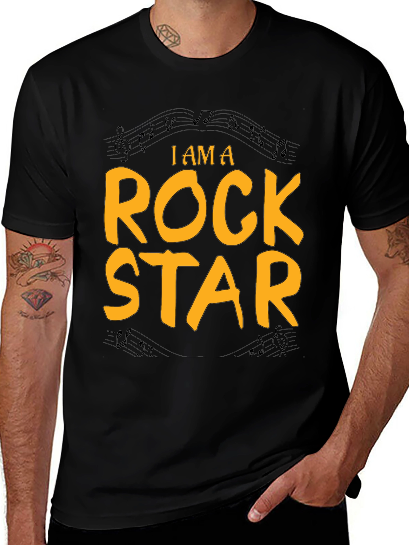 Variant 10 of I Am A Rock Star Graphic Tee