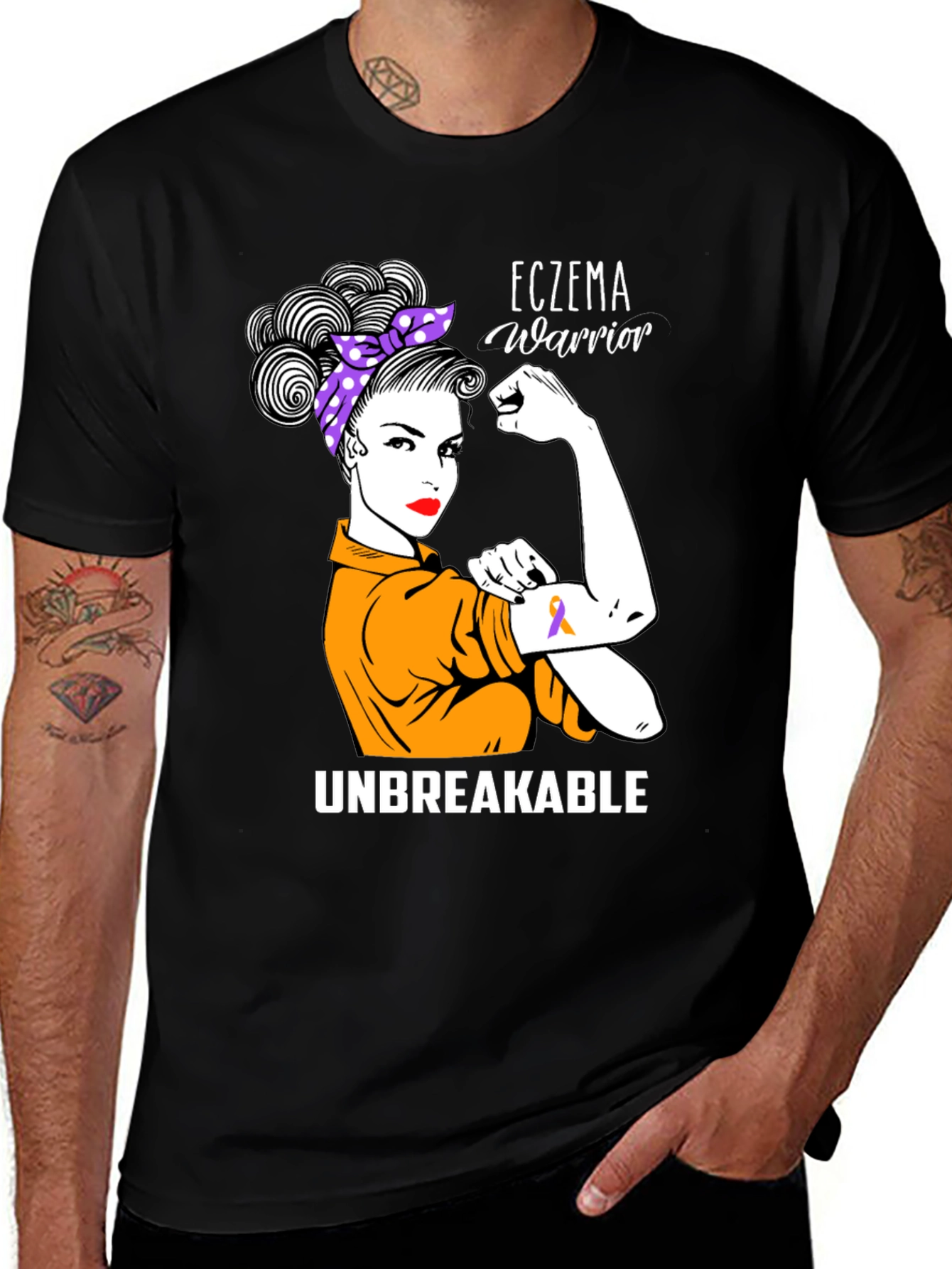 Variant 6 of Eczema Warrior Unbreakable T-Shirt