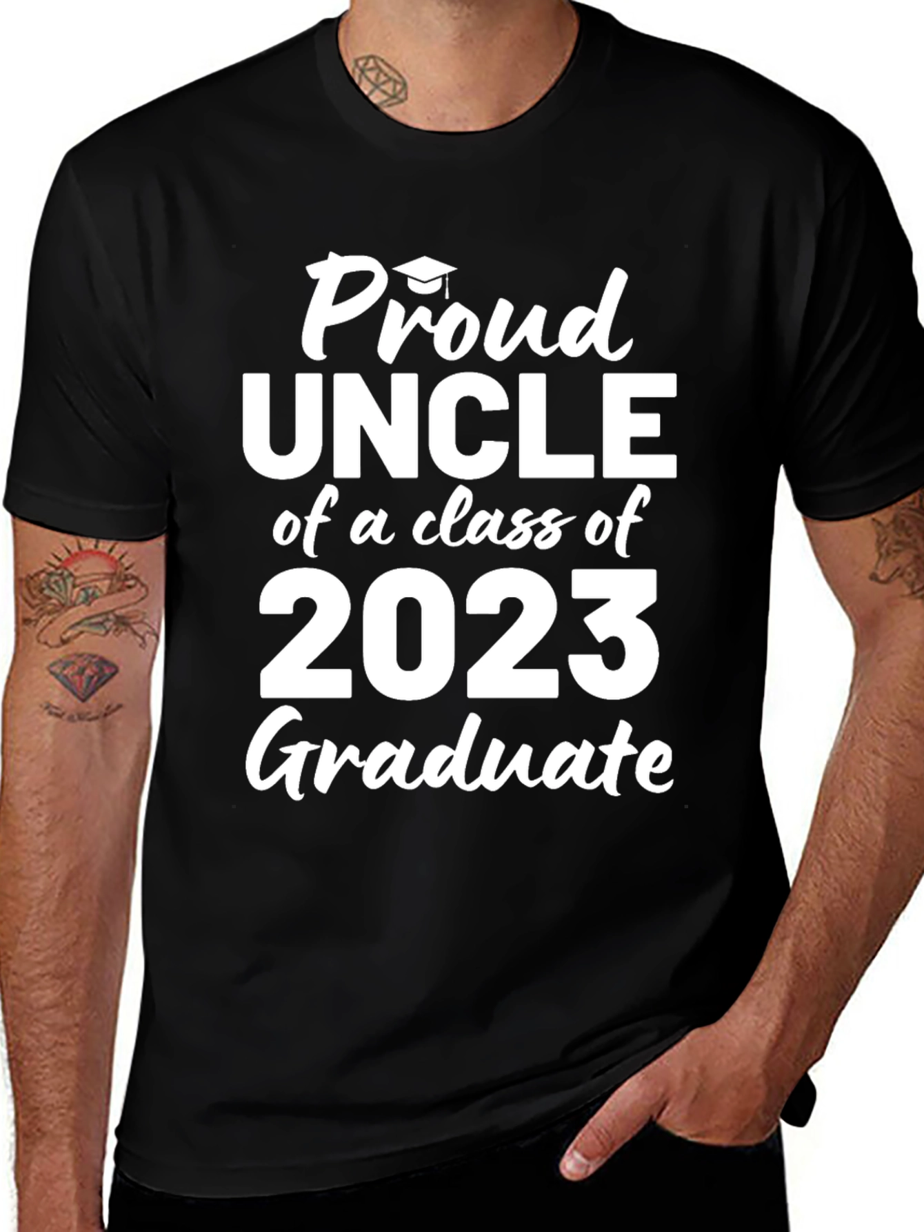 Variant 18 of Proud Uncle Class of 2023 Graduate T-Shirt
