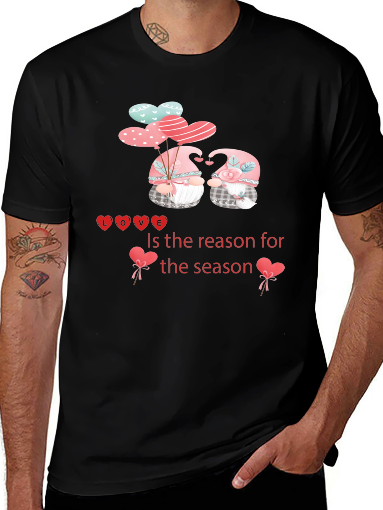Variant 23 of Love Season Graphic Tee - Valentine's Day Gnomes