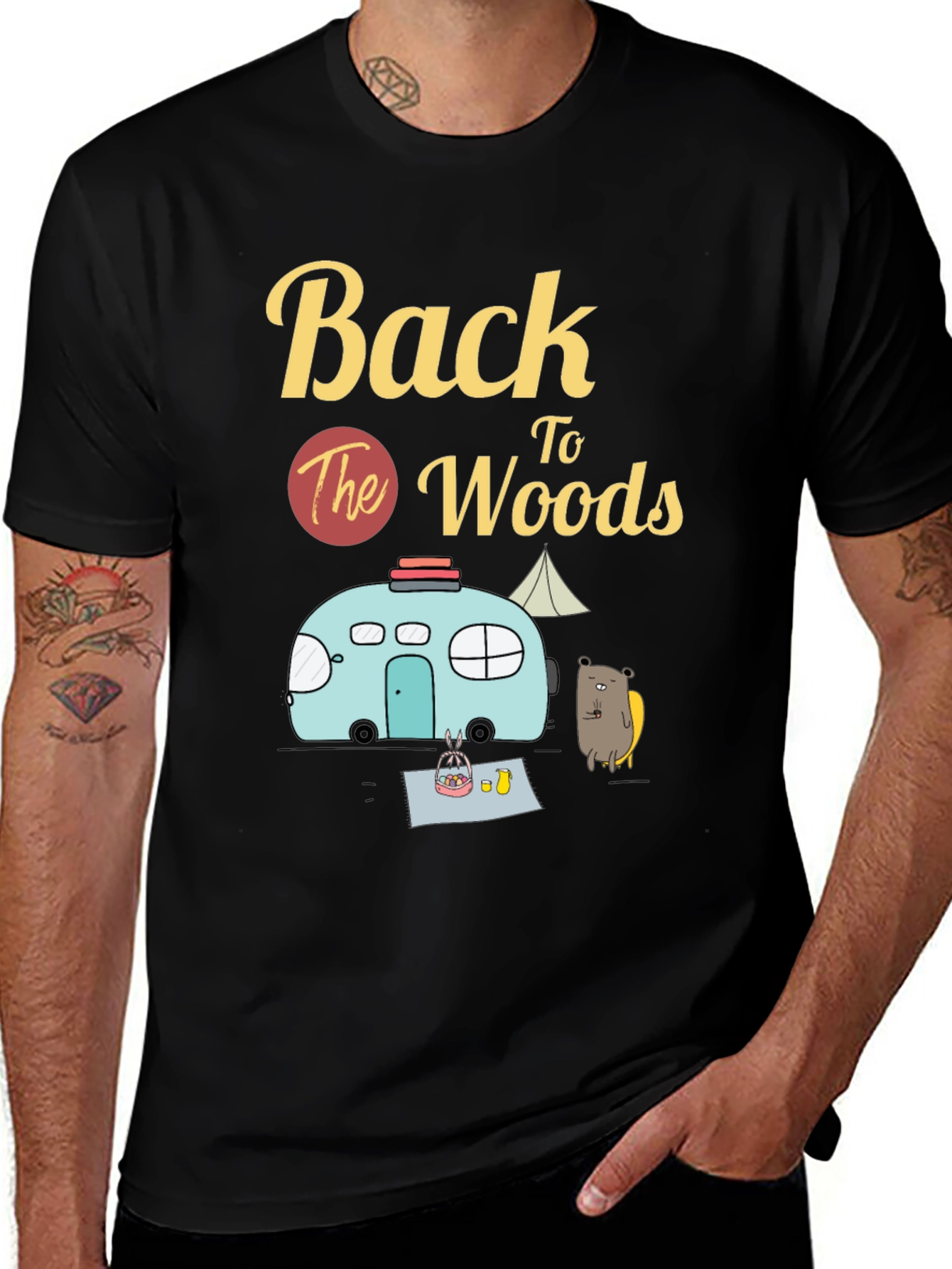 Variant 9 of Back To The Woods Camping T-Shirt