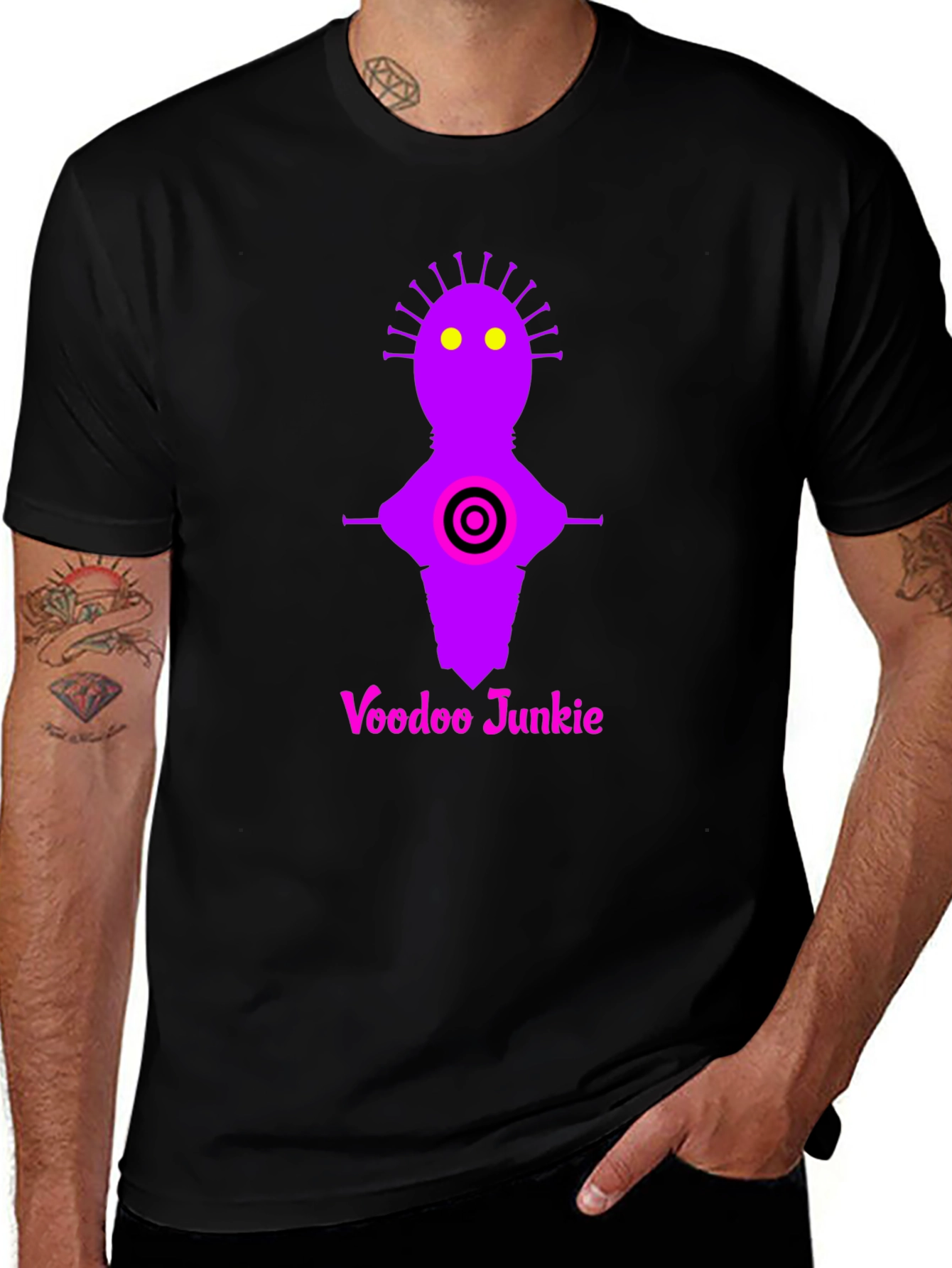 Variant 28 of Voodoo Junkie Graphic Tee - Black Cotton T-Shirt