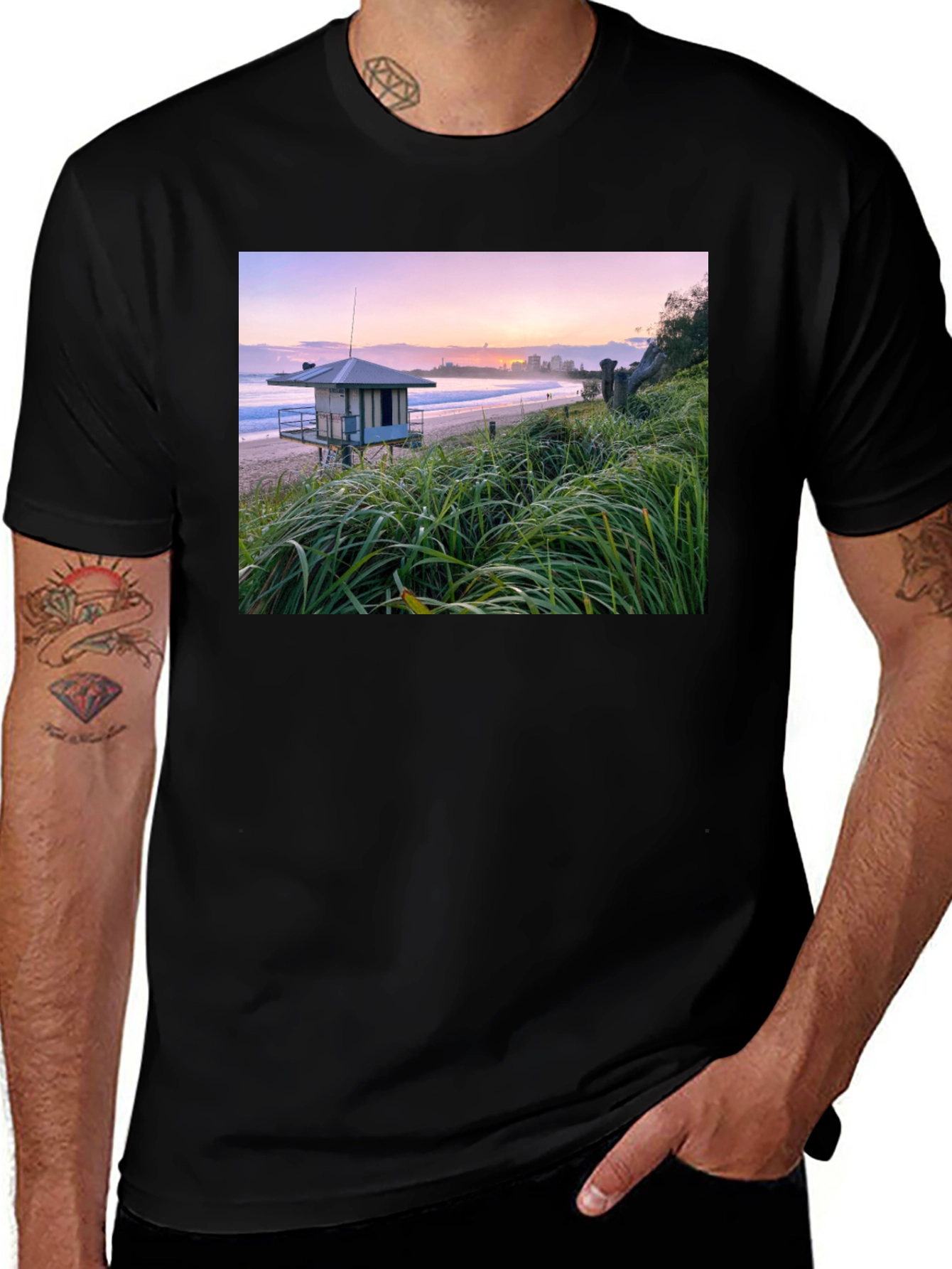 Variant 19 of Coastal View Graphic Tee