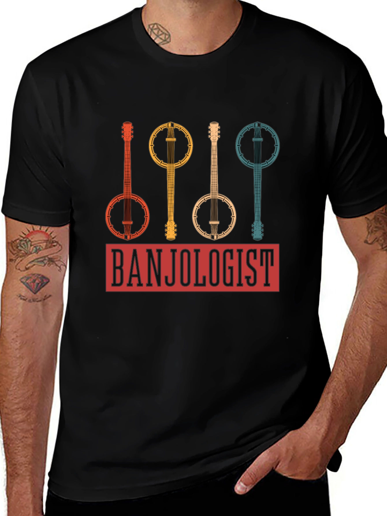Variant 20 of Banjologist Graphic Tee - Musician T-Shirt