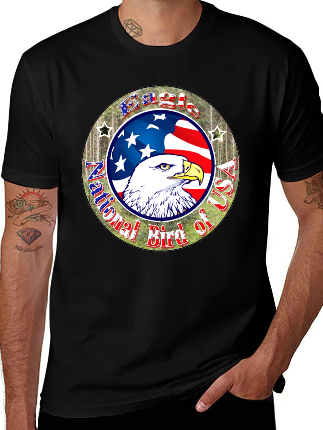 Variant 12 of Eagle National Bird USA Patriotic T-Shirt