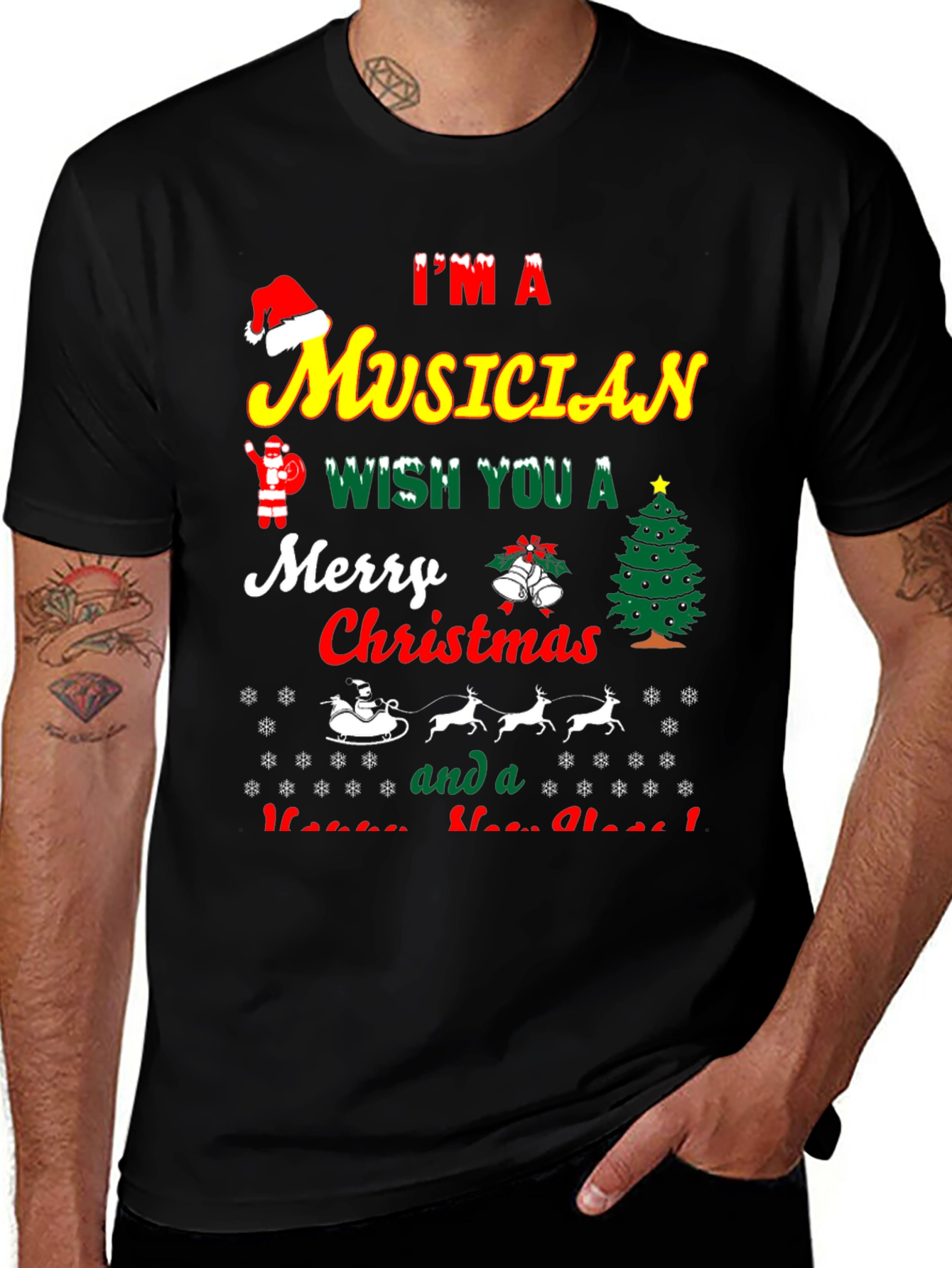 I'm a Musician Merry Christmas T-Shirt