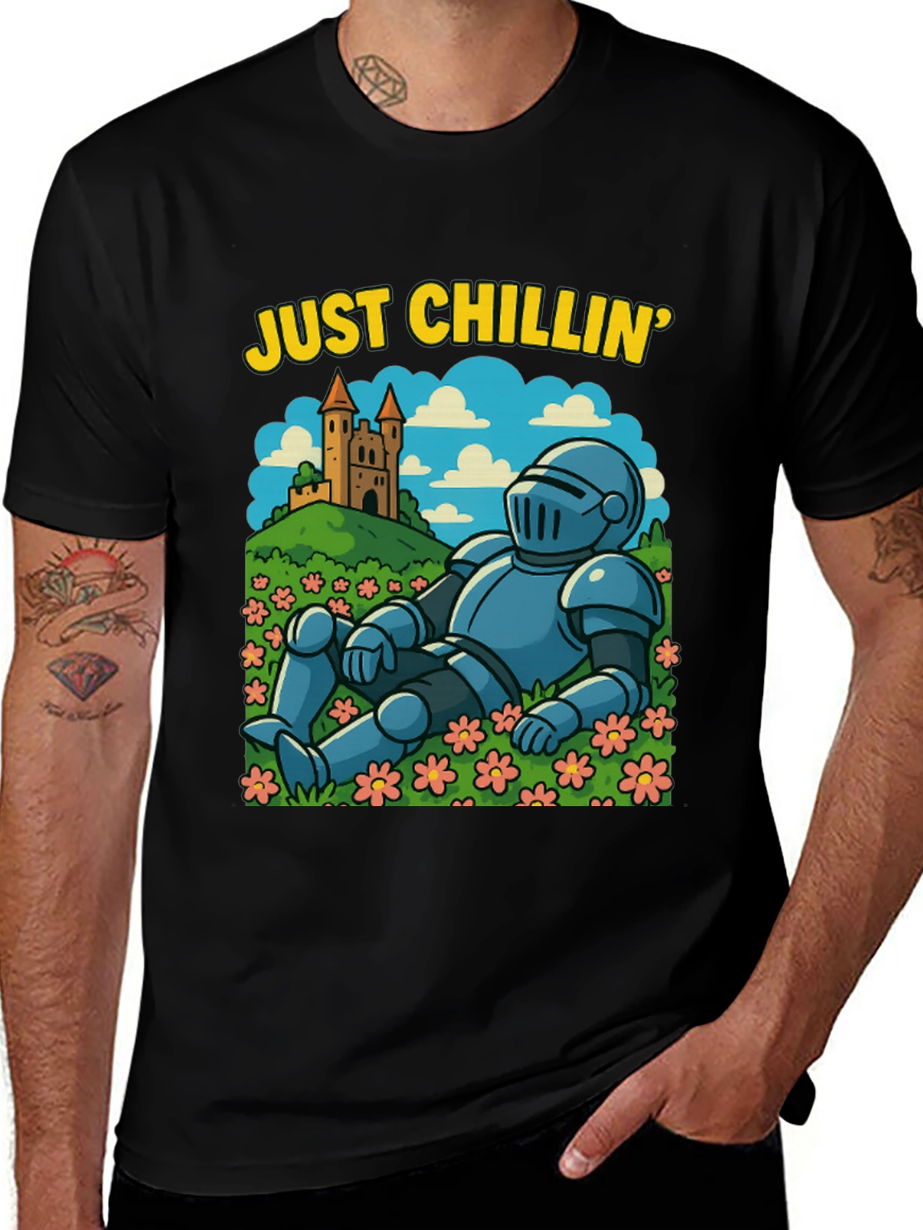 Variant 13 of Just Chillin' Knight T-Shirt