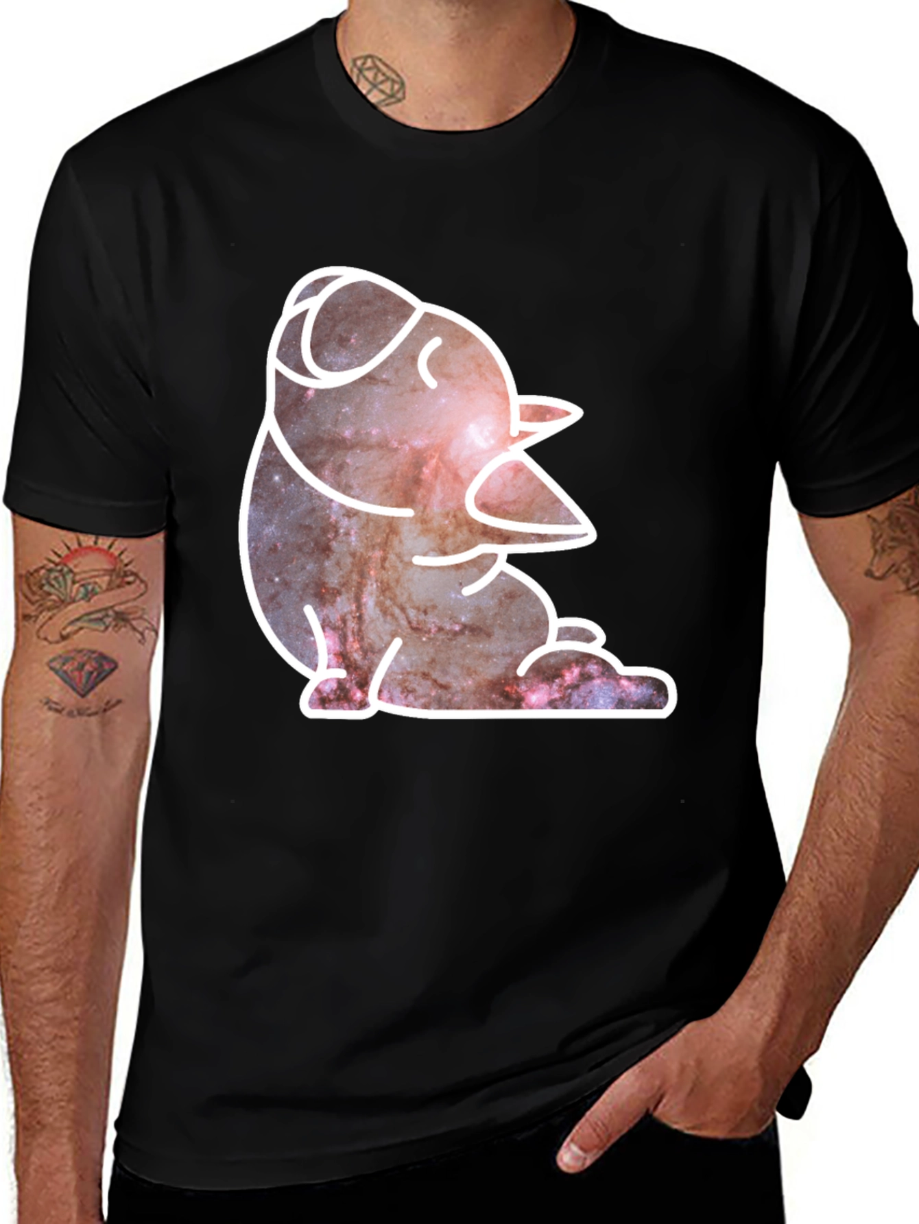 Variant 29 of Galaxy Duck Tee - Unisex Comfort