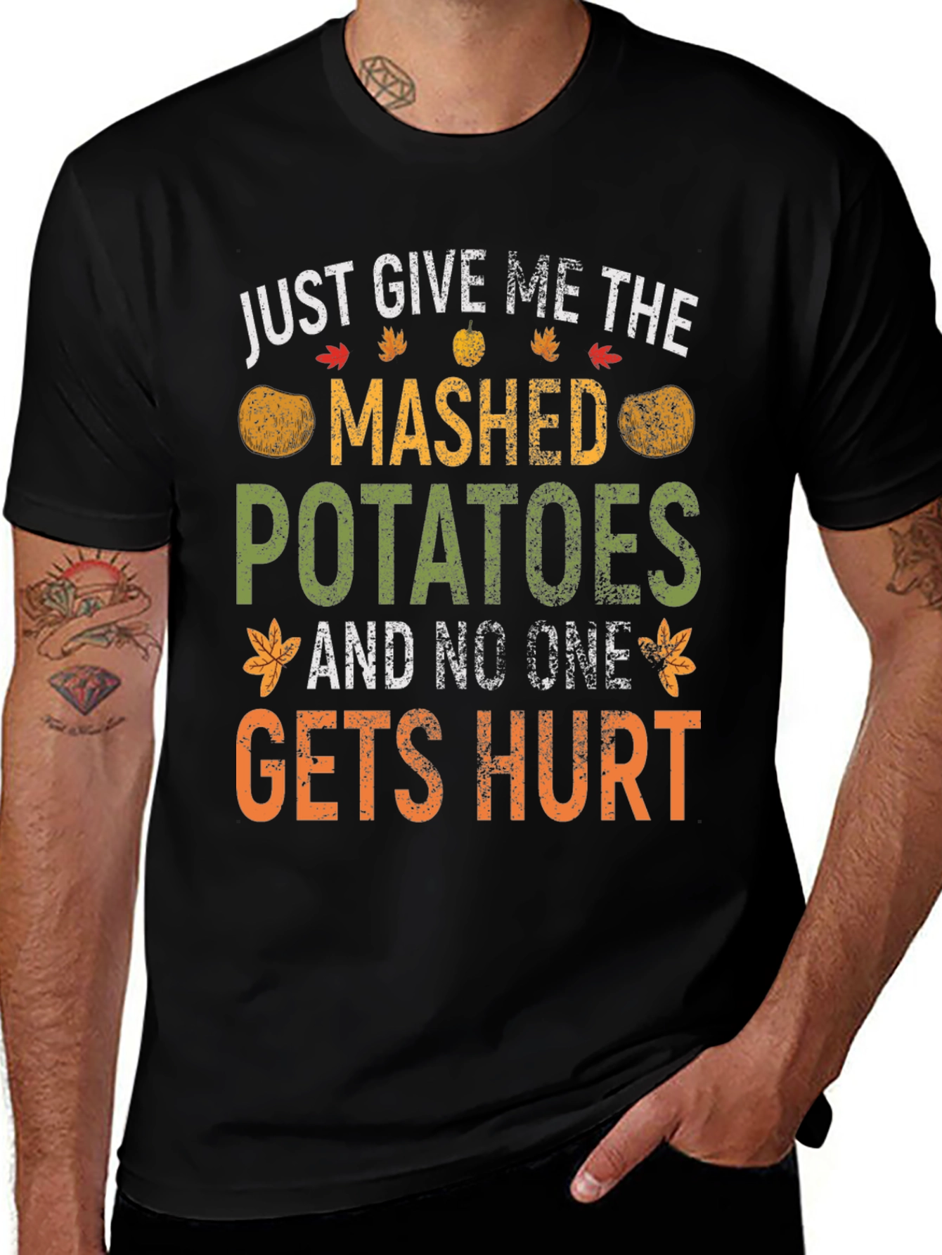 Variant 30 of Mashed Potatoes Funny Thanksgiving T-Shirt