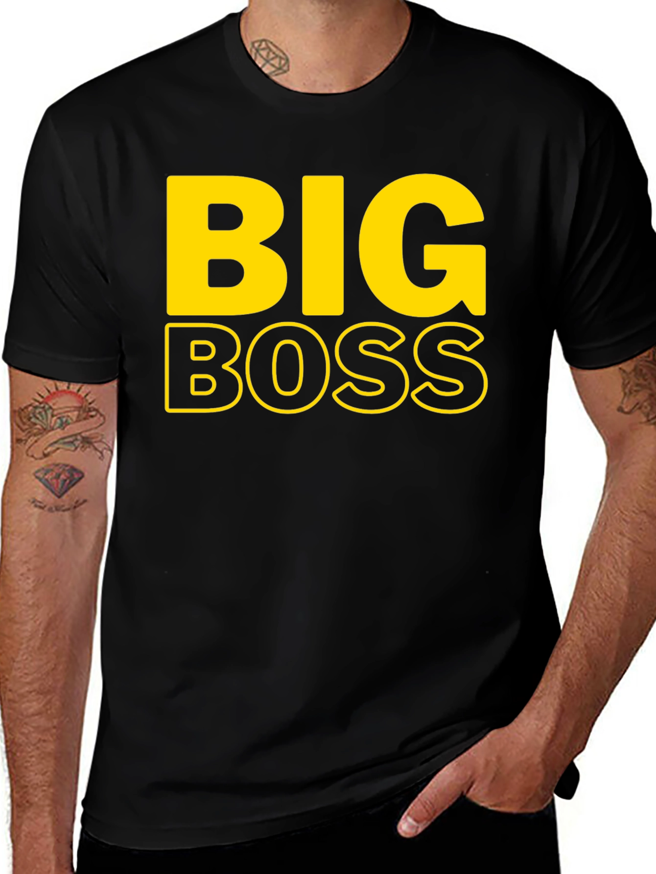 Variant 13 of Big Boss Graphic Tee - Black