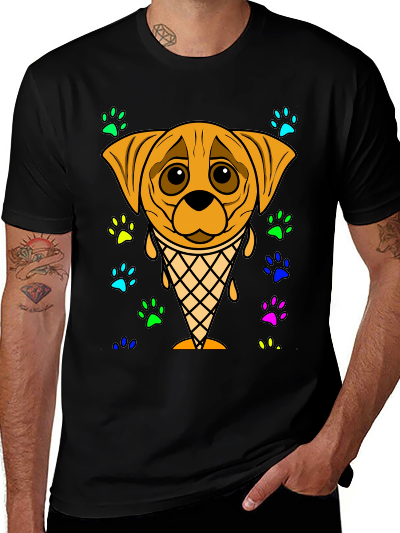 Variant 26 of Dog Ice Cream Cone Graphic Tee