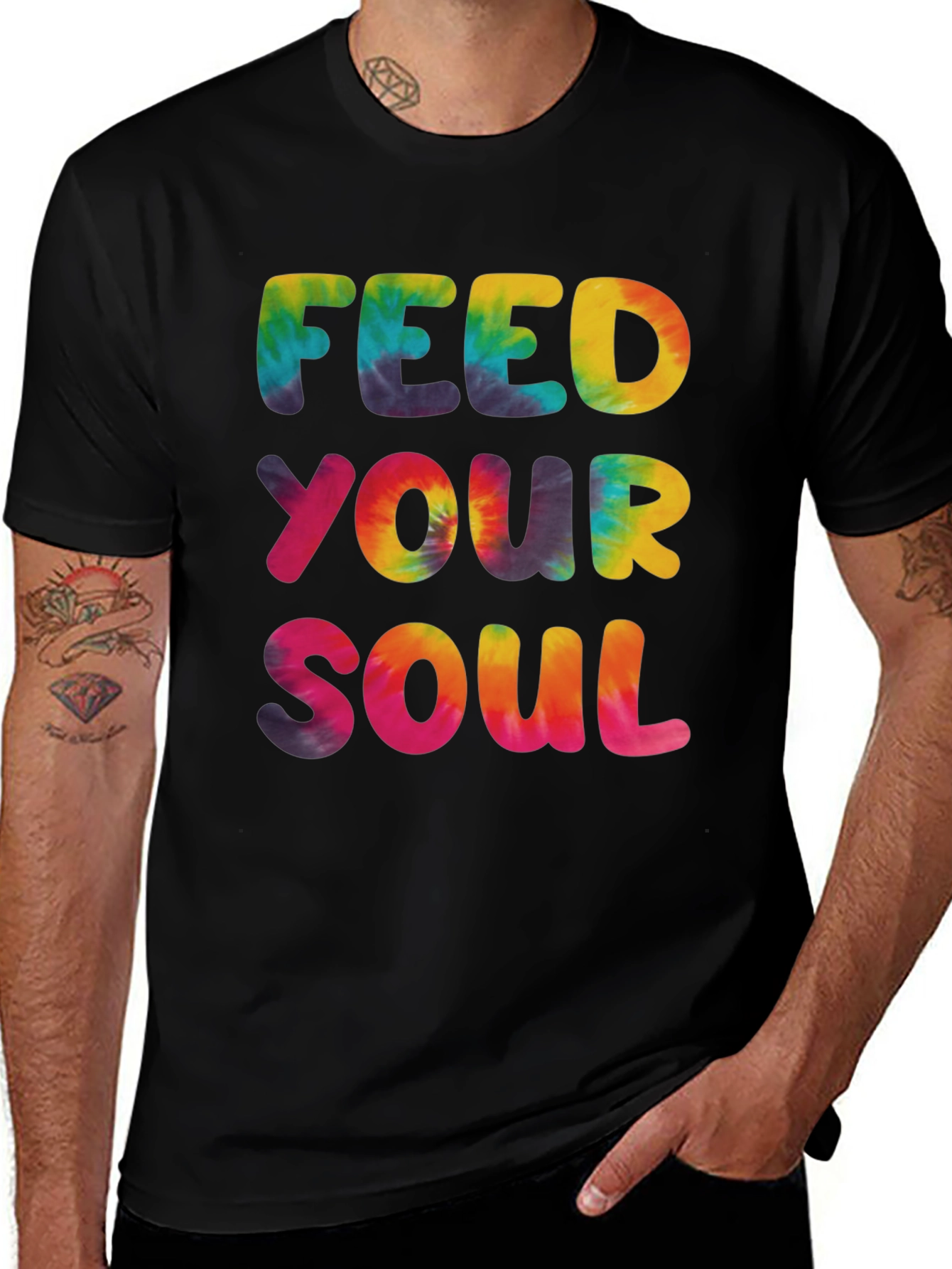 Variant 30 of Feed Your Soul Tie Dye T-Shirt
