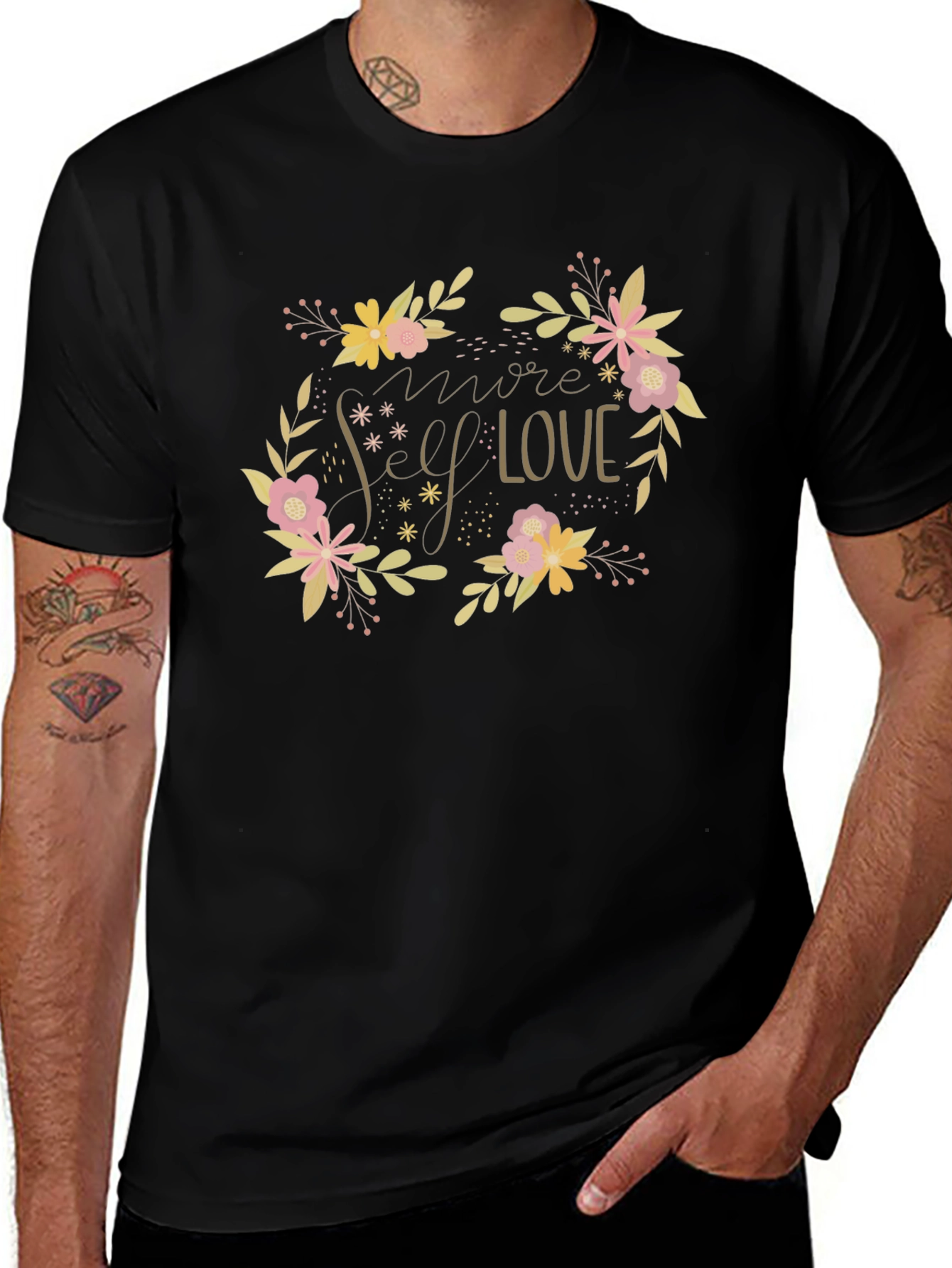 Variant 25 of Self Love Floral Graphic Tee - Stylish Unisex T-Shirt