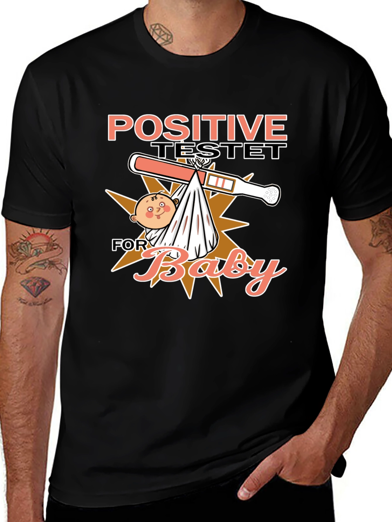 Positive Test Baby Humor T-Shirt