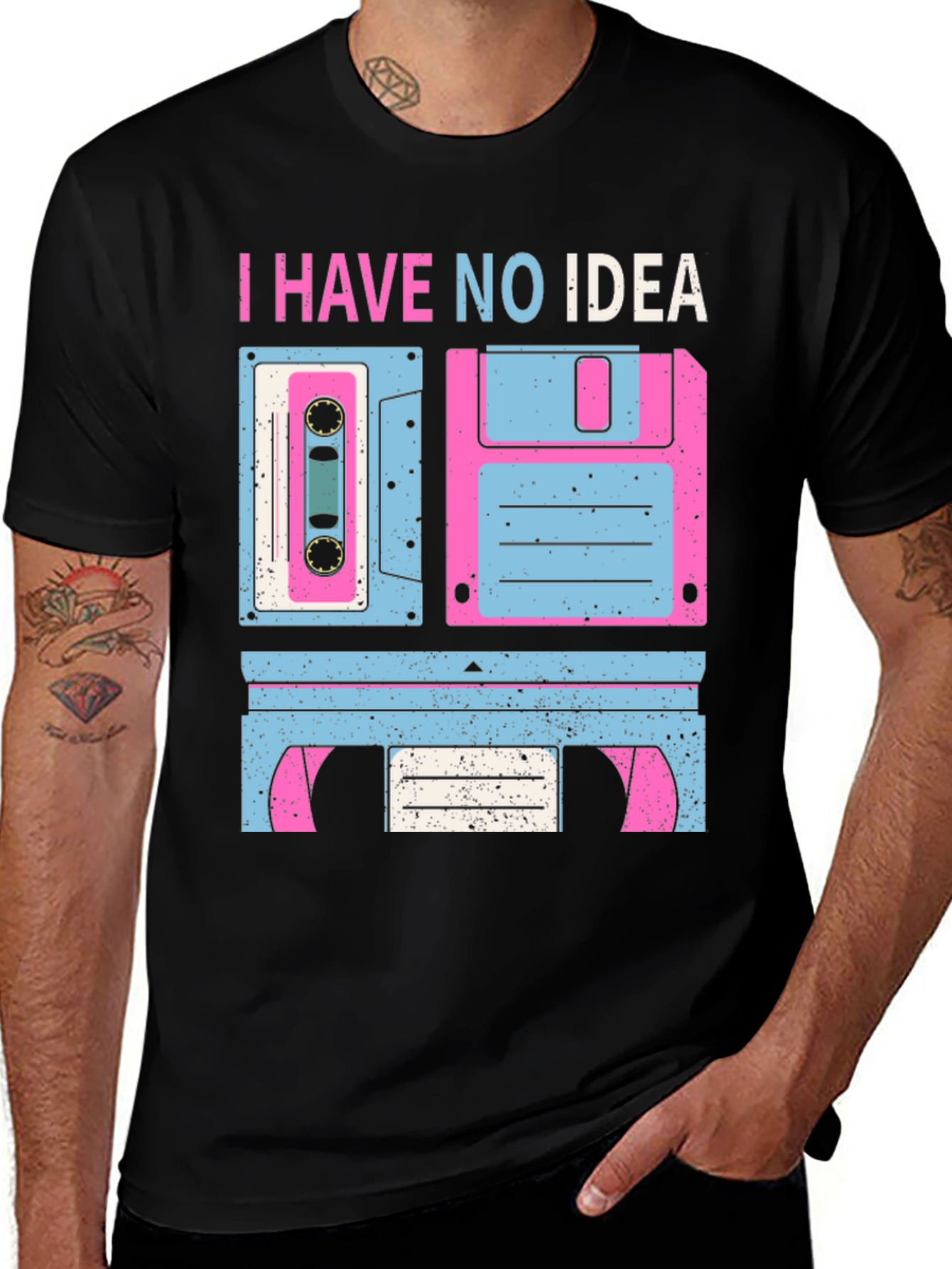 Variant 24 of I Have No Idea Retro Media T-Shirt