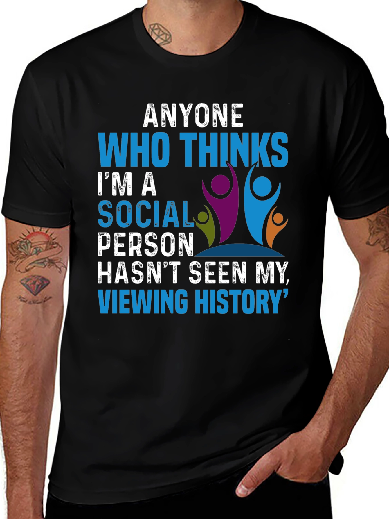Variant 11 of Socially Awkward Viewing History T-Shirt