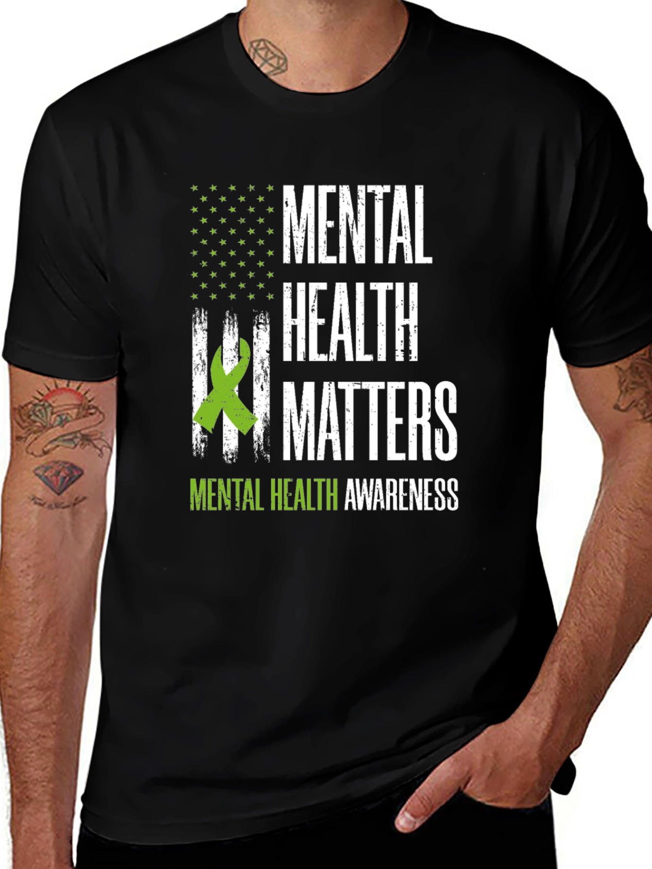 Mental Health Matters T-Shirt: Awareness Ribbon Tee