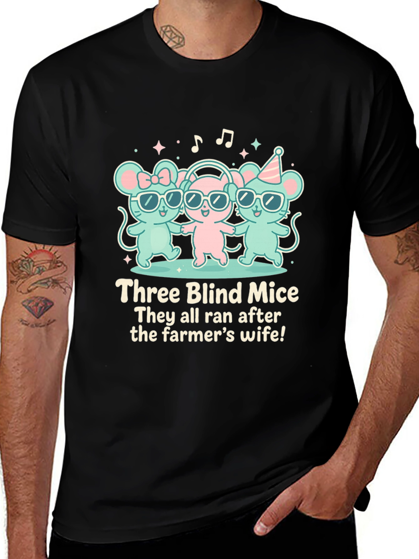 Variant 5 of Three Blind Mice Graphic Tee