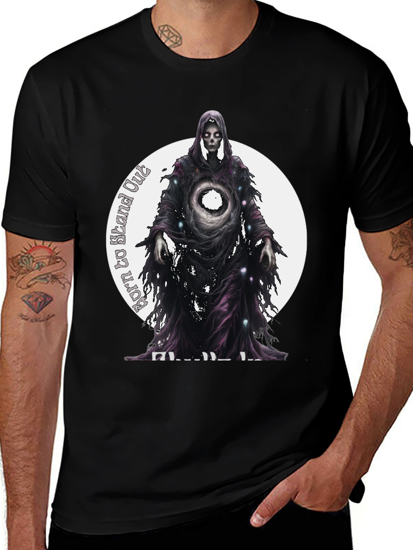 Variant 22 of Born to Stand Out Graphic Tee - Grim Reaper