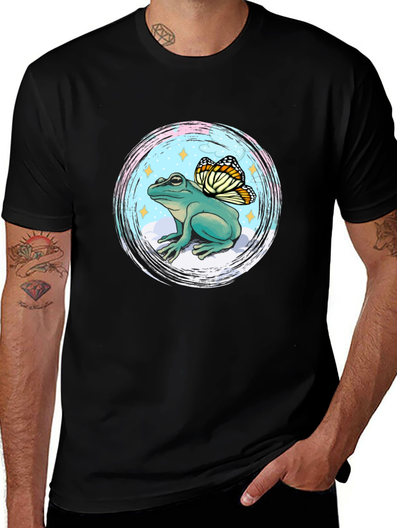 Variant 14 of Frog with Butterfly Wings Graphic Tee
