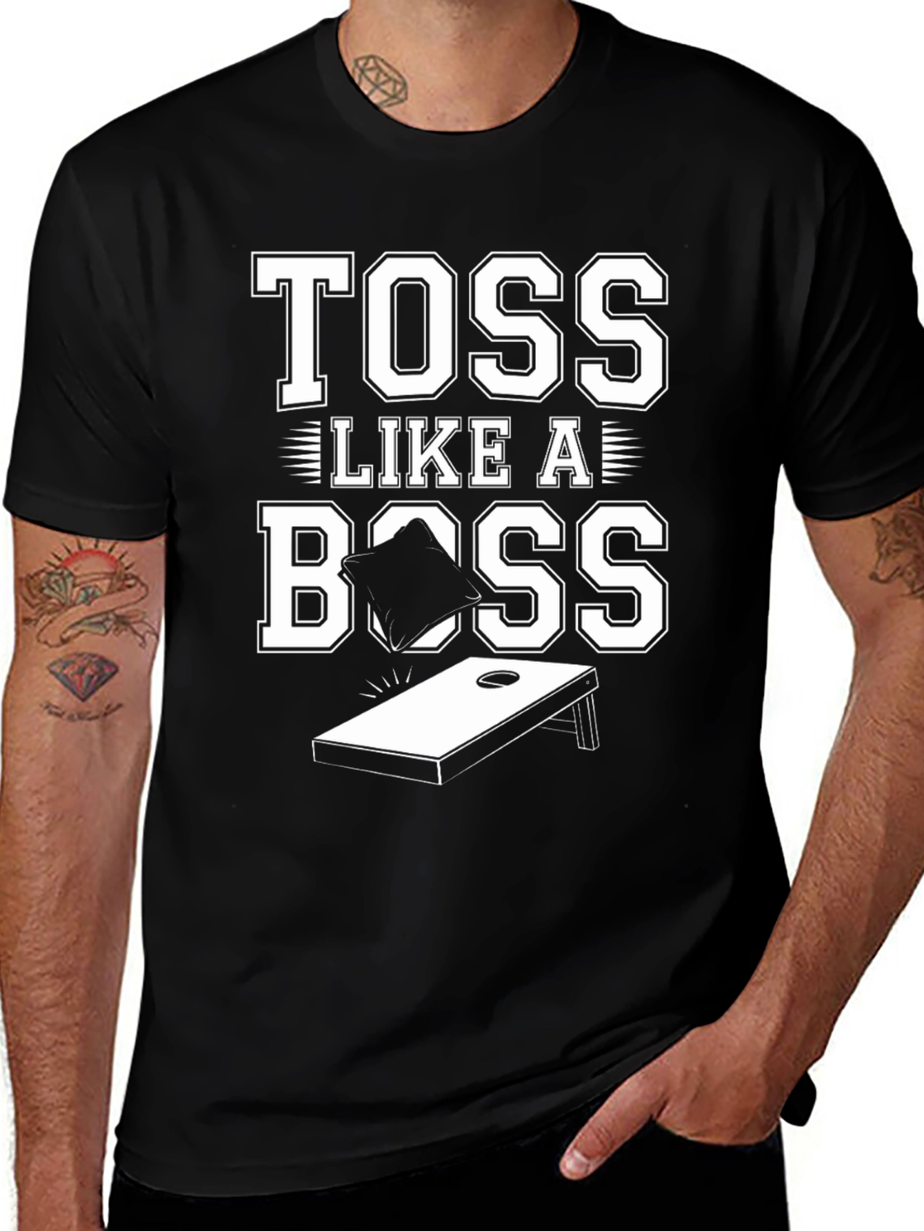 Variant 17 of Toss Like A Boss Cornhole T-Shirt