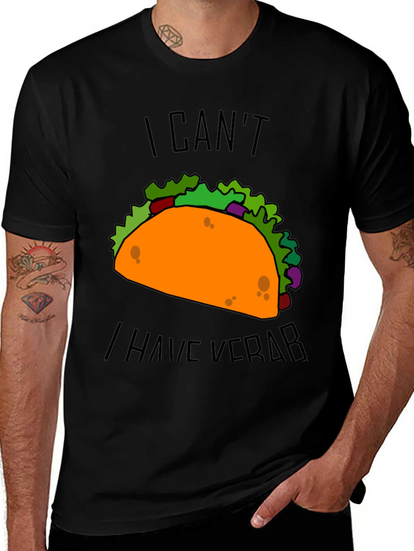 Variant 7 of Taco 'I Can't I Have Verb' Graphic T-Shirt