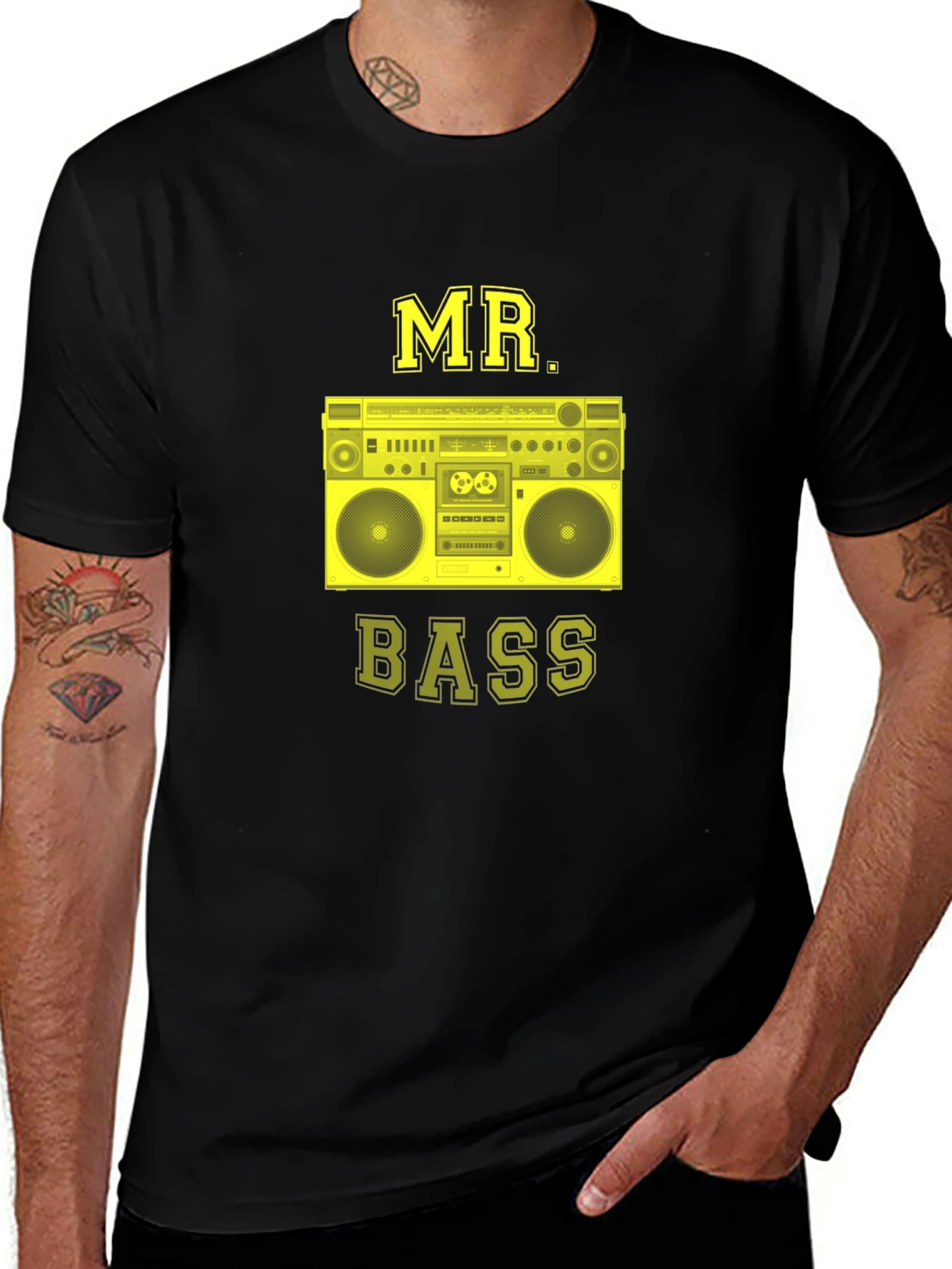 Variant 5 of Mr. Bass Retro Boombox Graphic T-Shirt