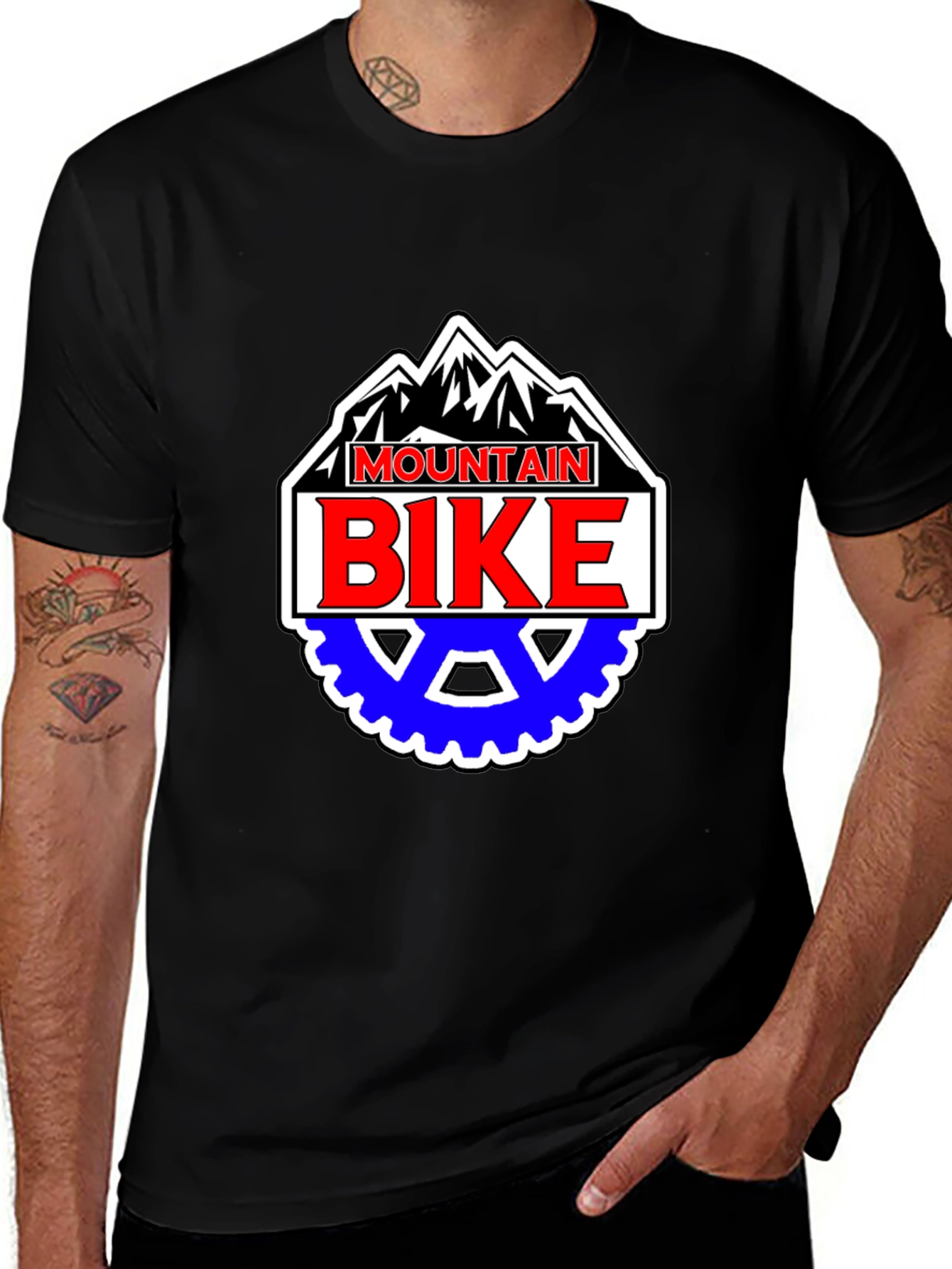 Variant 24 of Mountain Bike Graphic T-Shirt - Biking Adventure Apparel