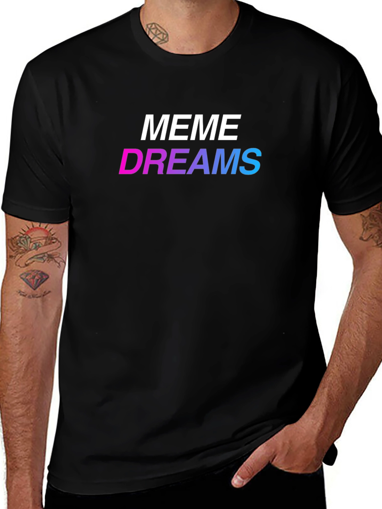 Meme Dreams Graphic Tee - Black