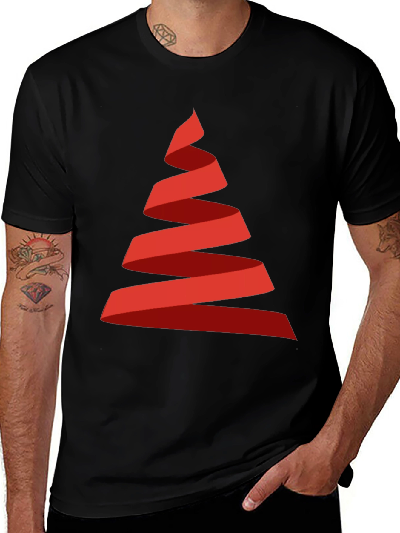 Ribbon Christmas Tree Tee