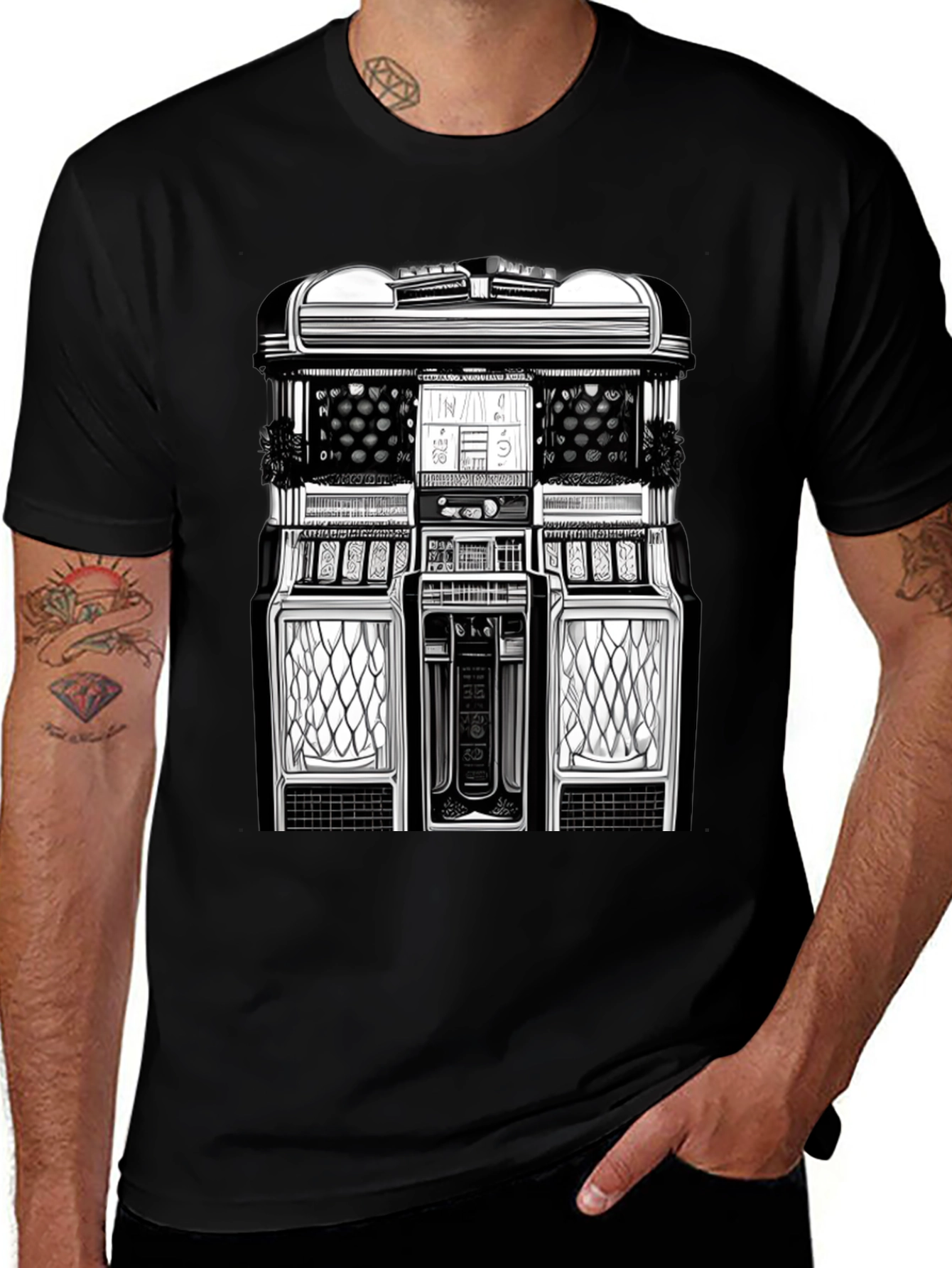 Variant 19 of Retro Jukebox Graphic Tee