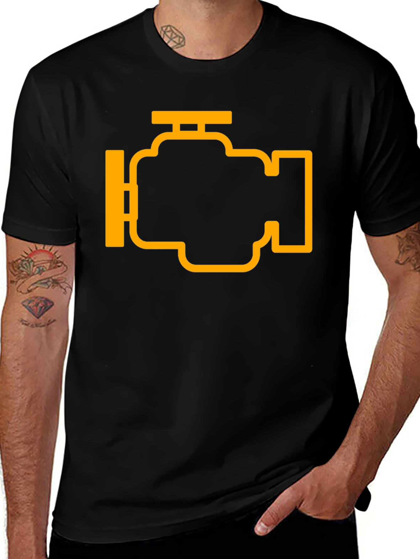 Check Engine Light Warning T-Shirt