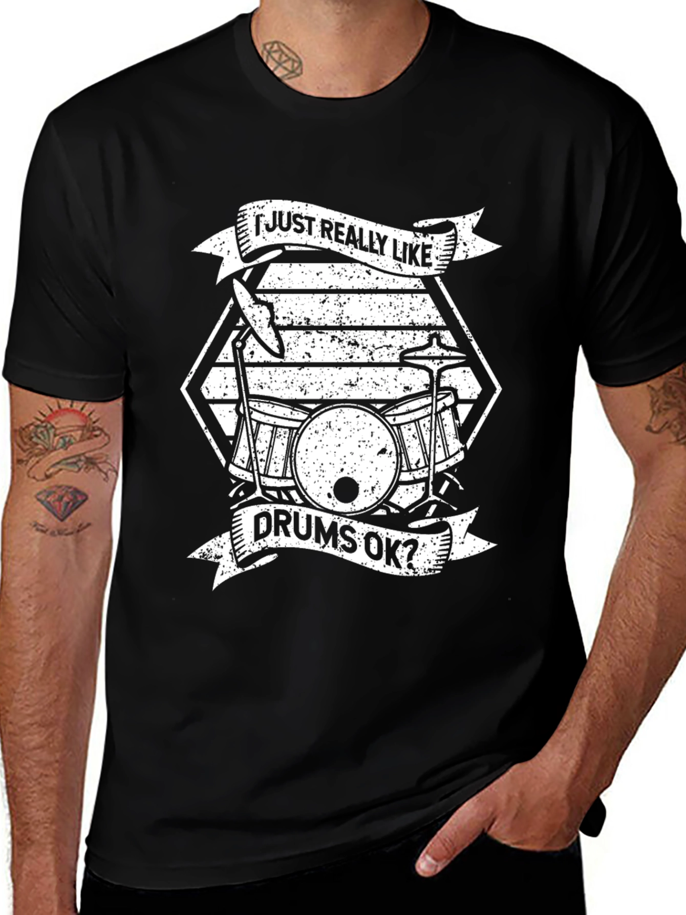 Variant 12 of I Just Really Like Drums OK? T-Shirt