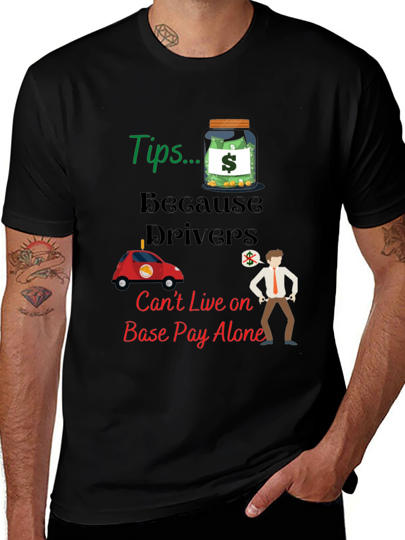Variant 14 of Tips For Drivers T-Shirt